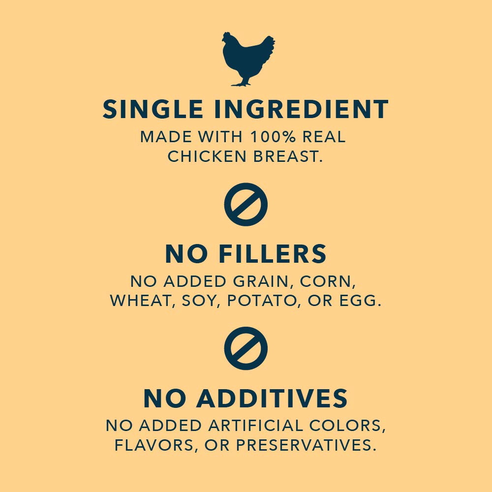 Amazon Brand - WAG Dog Treats Freeze Dried Raw Single Ingredient Chicken Breast, High Protein, Healthy Training Treats or Meal T