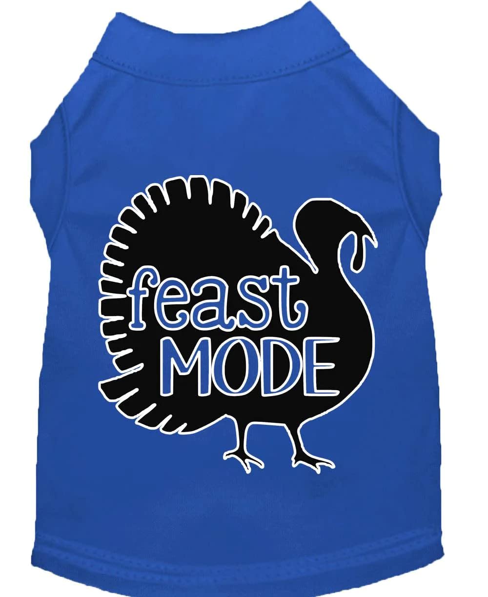 Pet Dog & Cat Shirt Screen Printed, "Feast Mode" Black 2XL (20-25 lbs.)