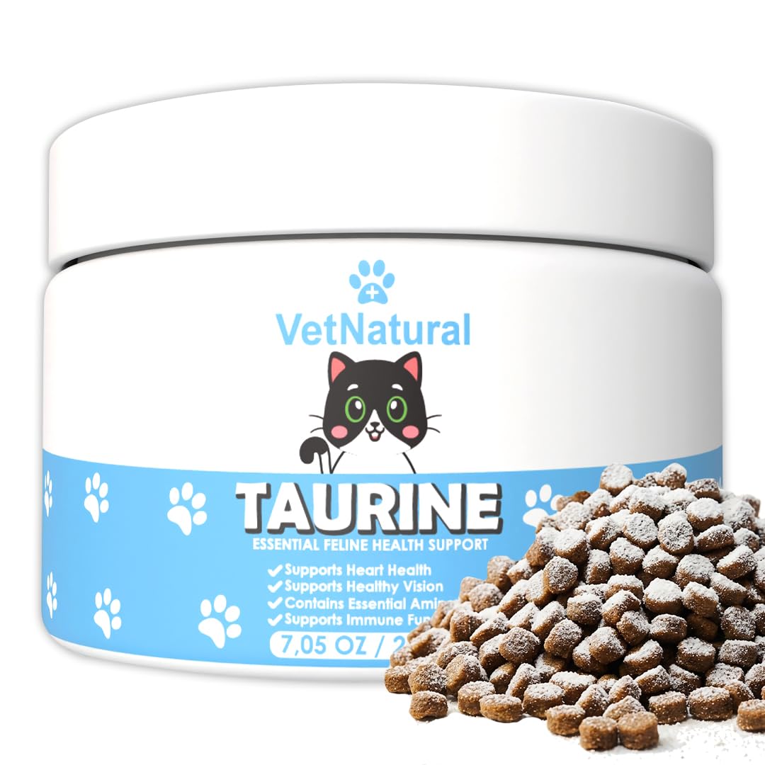 KittySupps Taurine Supplement for Cats - 99.99% Pure Taurine Powder - Supports Daily Nutrition & Overall Wellness - Easy to Mix 