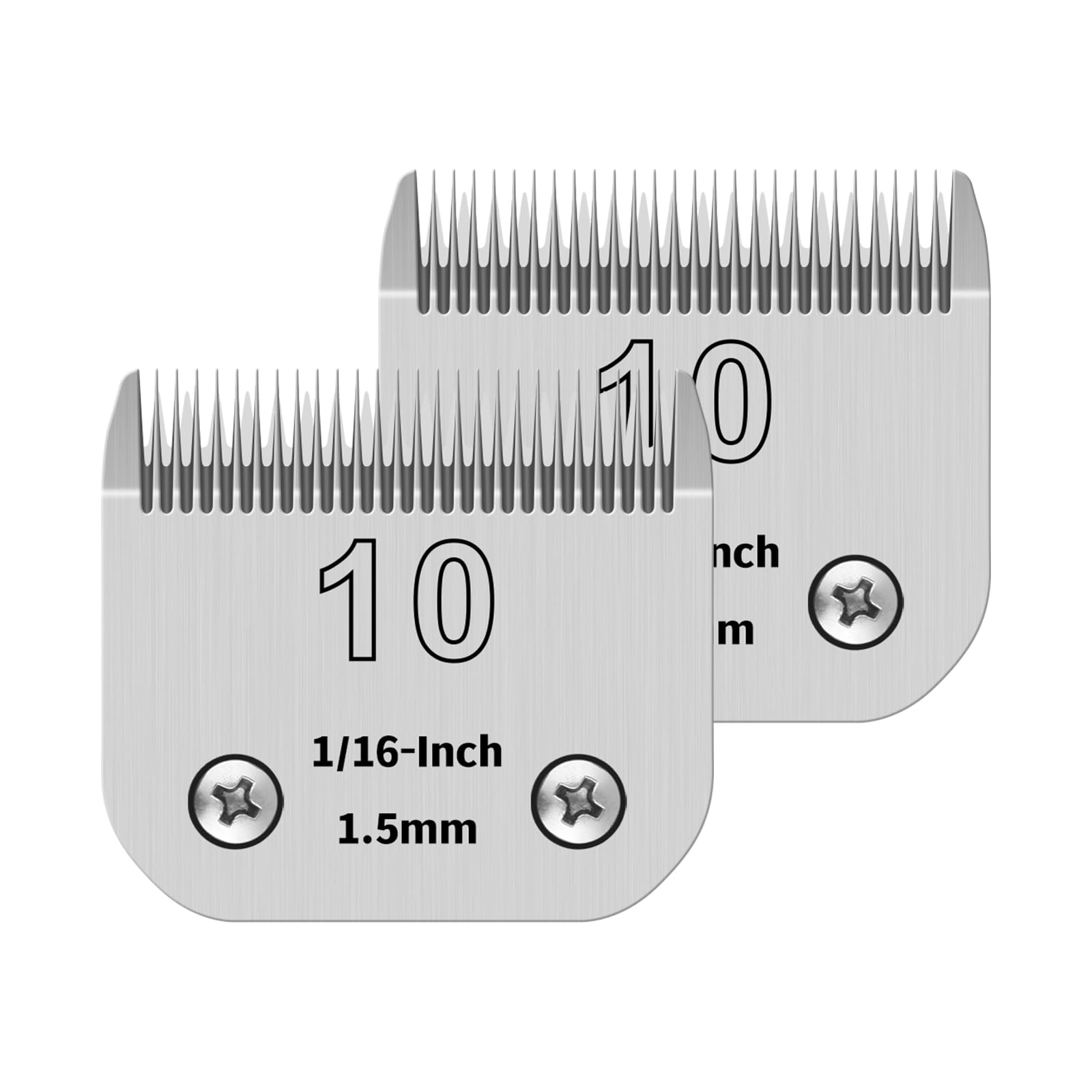 YAZIYIR 10# Pet Dog Grooming Detachable Ceramic Blades,Compatible with Andis,Oster A5,Wahl KM10 Clippers,Cut Length 1/16''(1.5mm