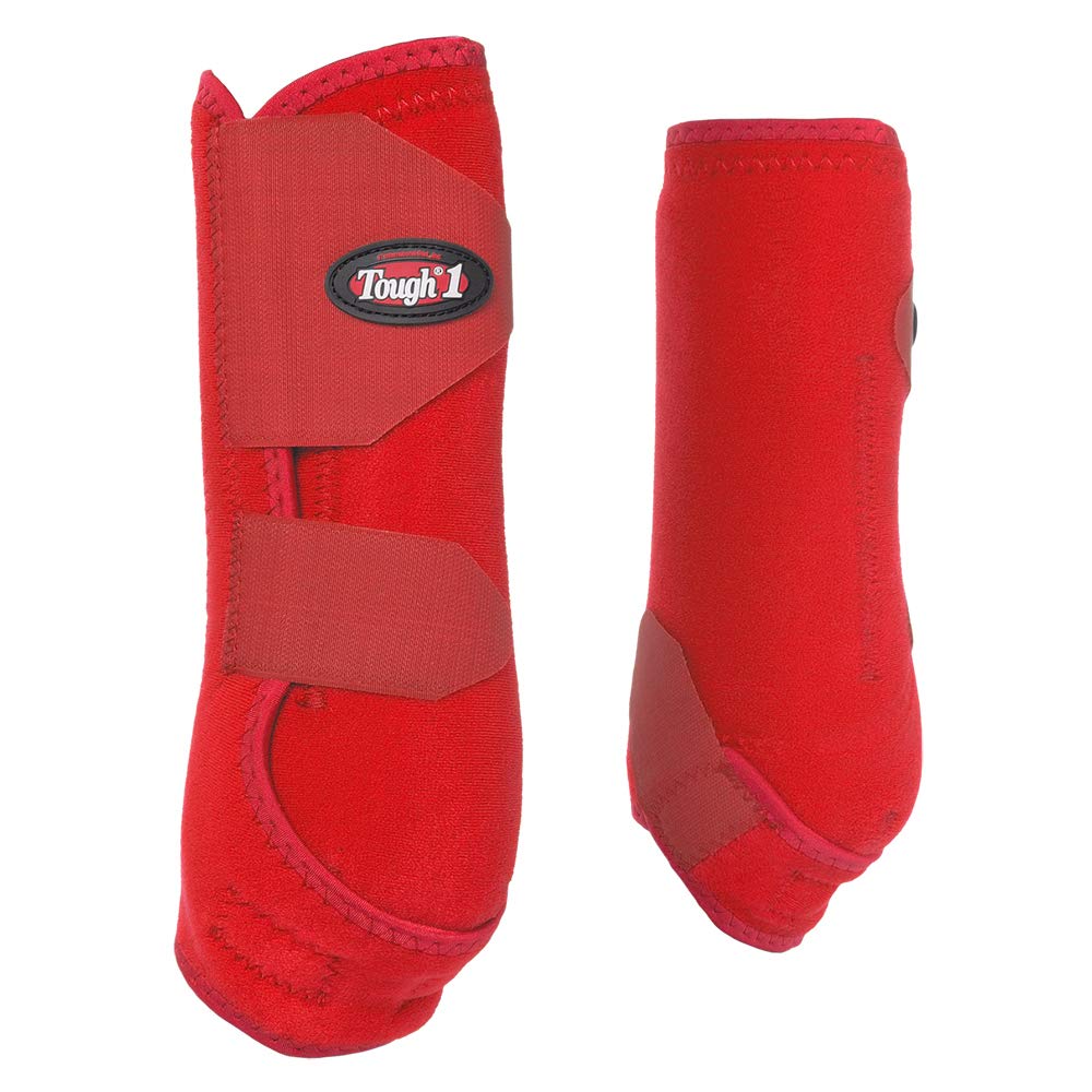 Tough 1 Extreme Vented Sport Boots Set, Red, Large