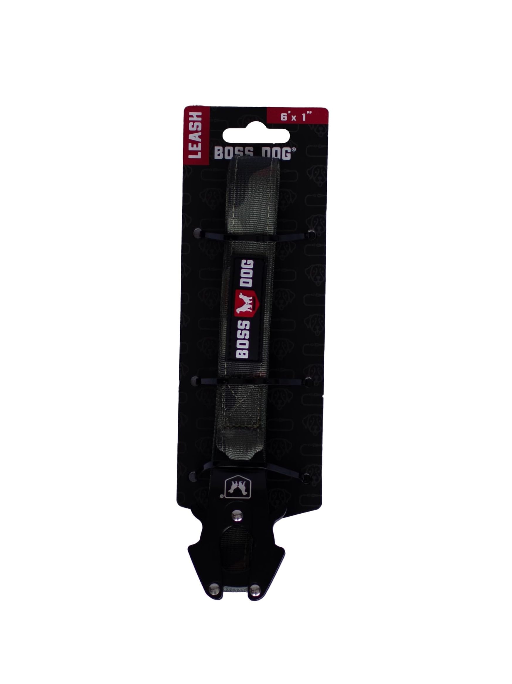 Boss Dog Tactical Leash, Green Camo, 6 Ft