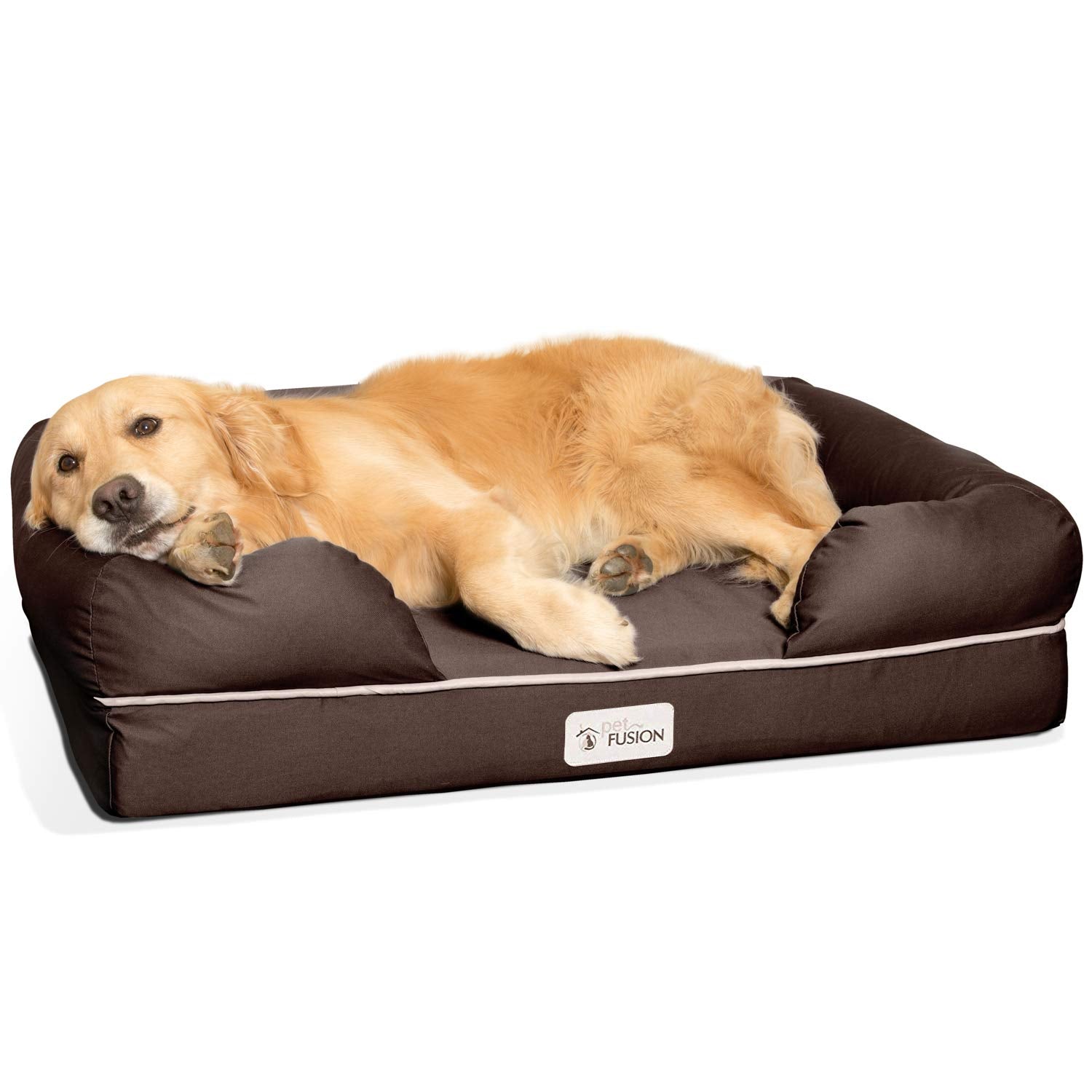 Petfusion Replacement Cover For Ultimate Dog Lounge (Large, Brown)