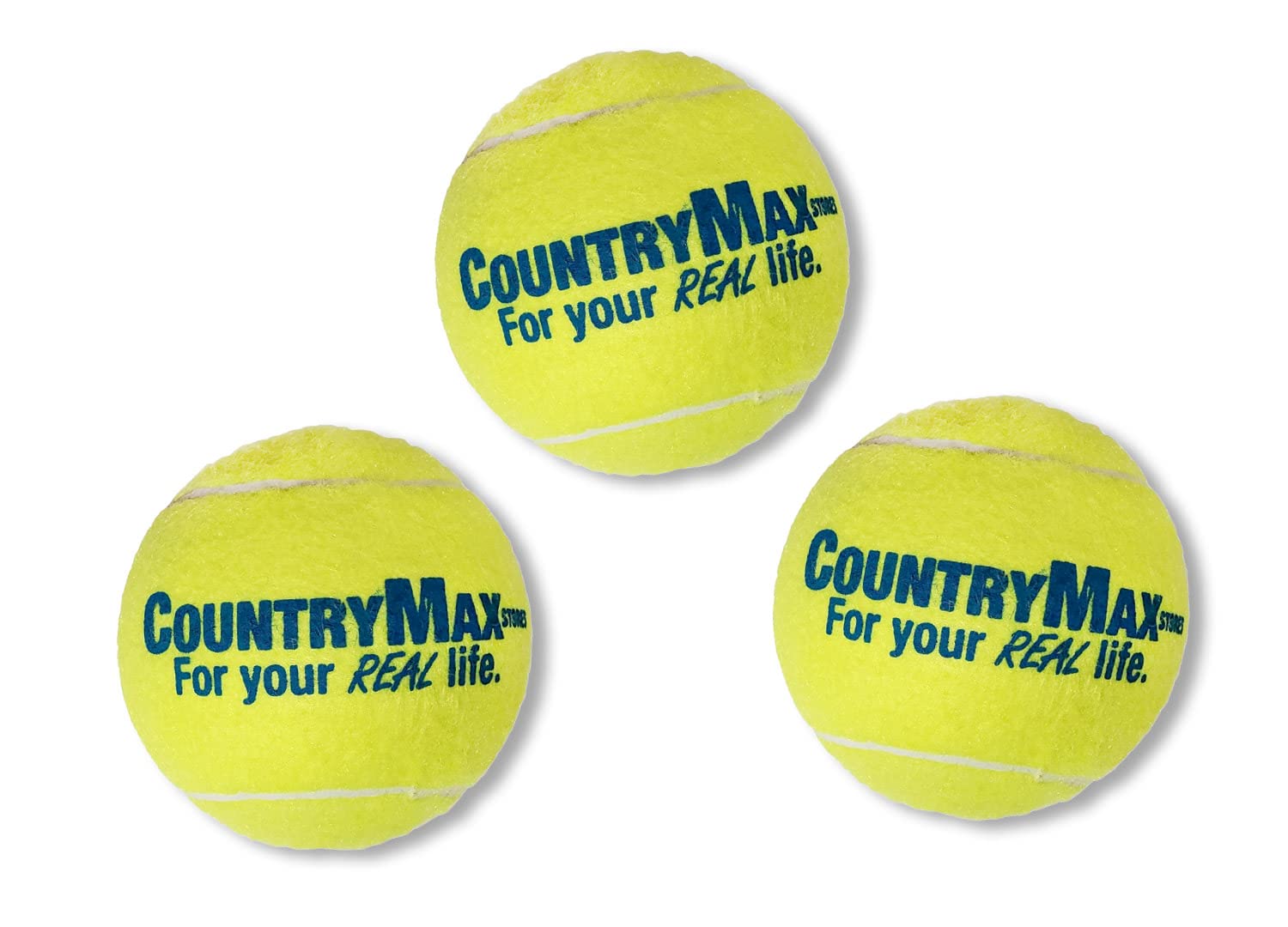 Countrymax Tennis Balls Xl 4 For Large Breed Dogs, Agressive Chewers, Training And Playtime (3 Pack)