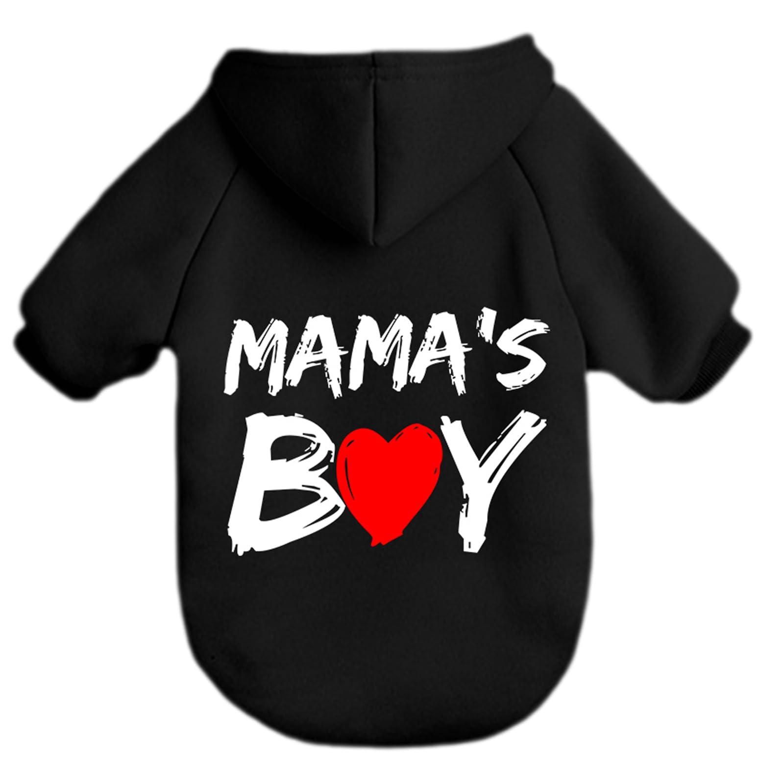 Cayxatiu Cat Hoodies For Cats Pet Puppy Clothes Dog Hoodie Mama'Boy Printed Hooded Sweatshirt For Small Medium Size Dogs(Black,M