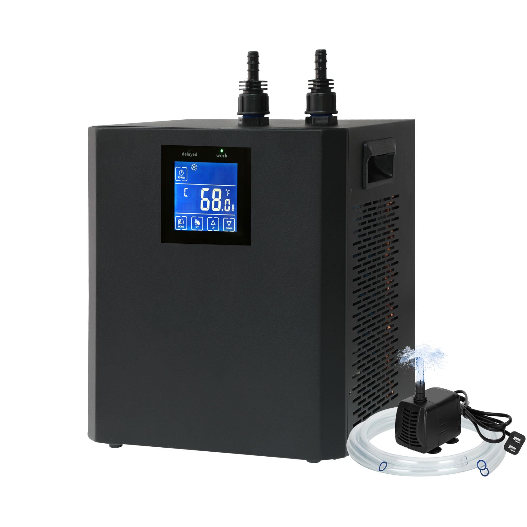 Aquarium Chiller 79 Gal, 1/3 HP Water Chiller Machine, Hydroponic Cooling System, Fish Tank Chiller with Upgraded LED display, f