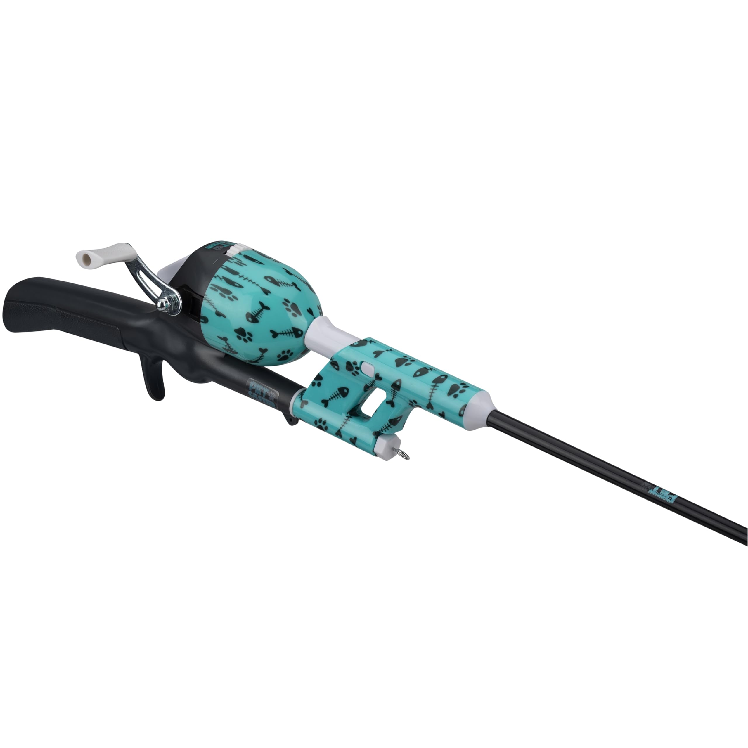 Cat Caster Fishing Pole Toy | Tangle Free, Retractable & Easy To Store. Includes Two Interchangeable Teaser Toys | The Ultimate