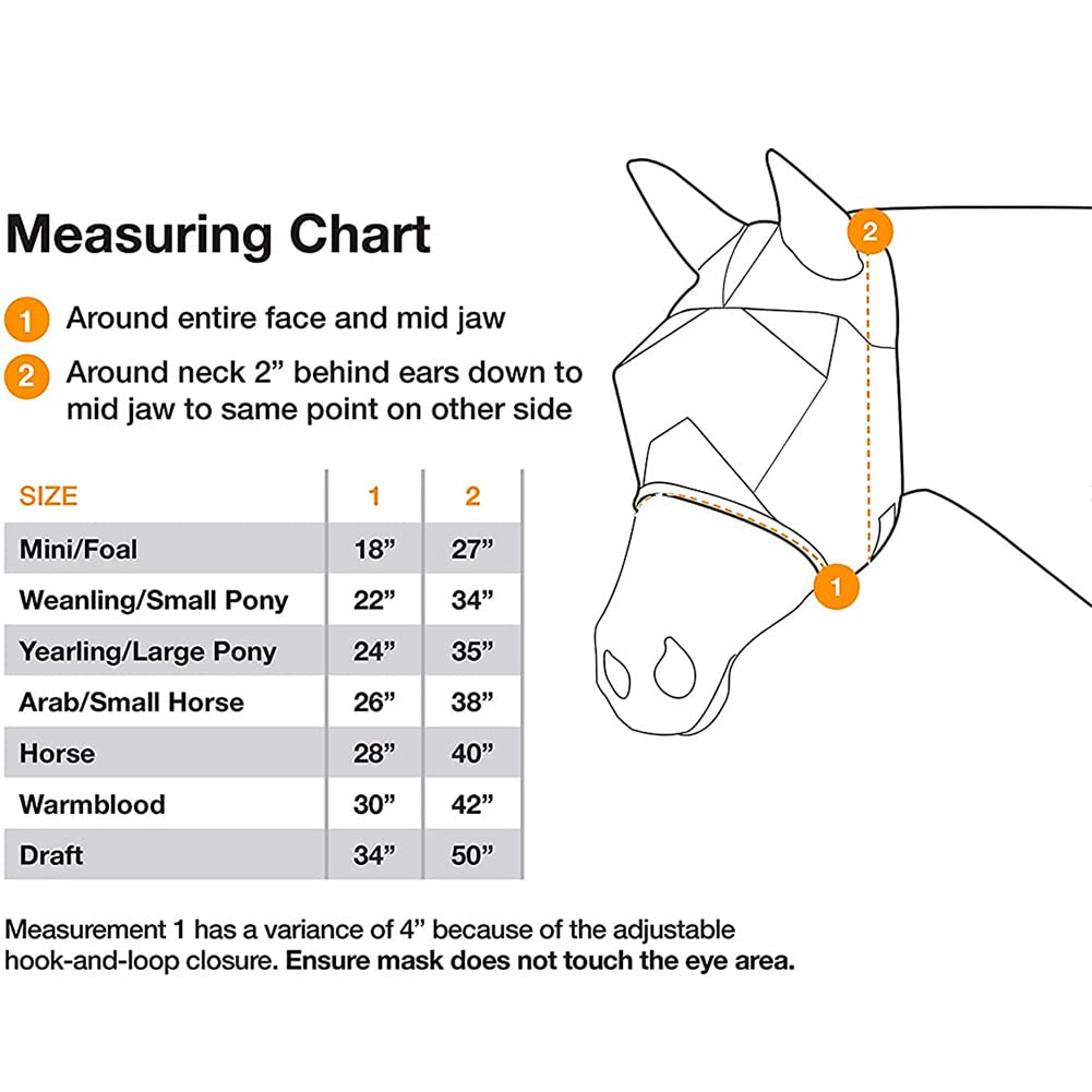 Cashel Crusader Horse Fly Mask for Charity, Blue, Yearling