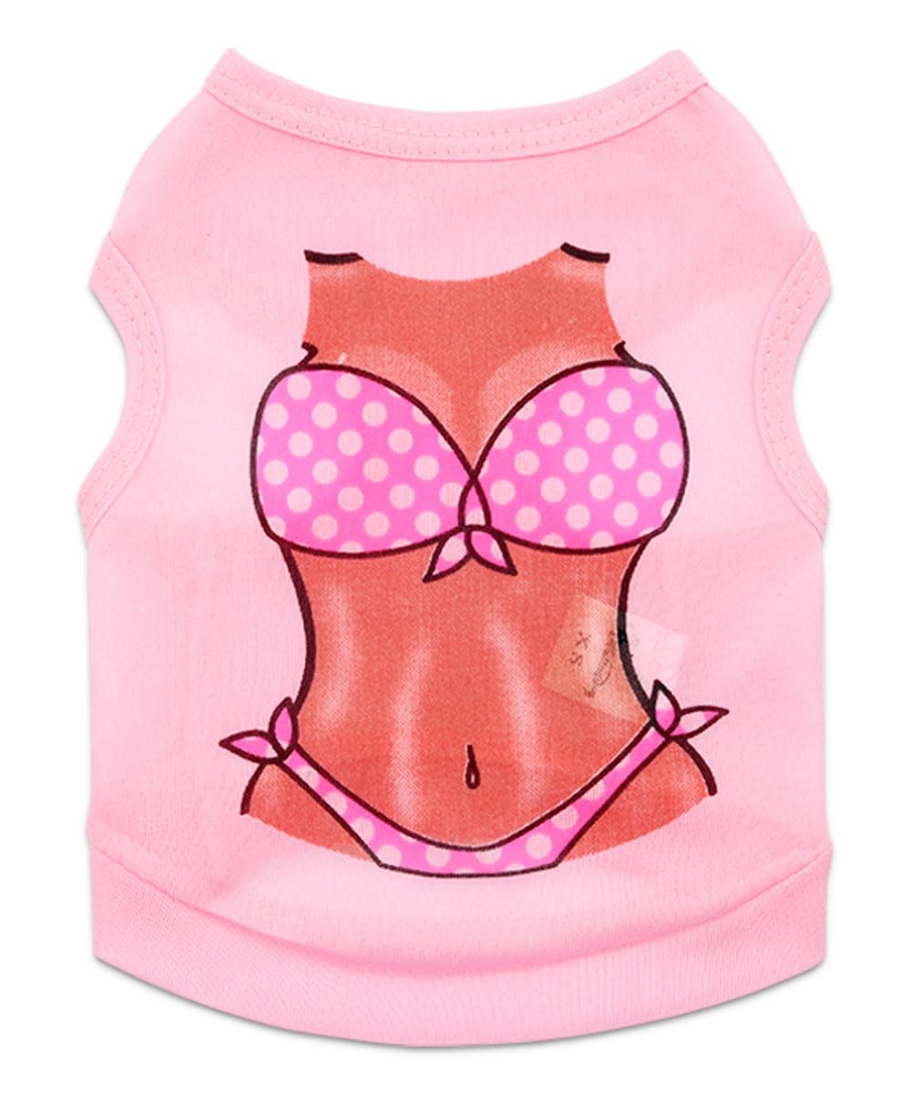 8 Pack Dog T-Shirt Clothes For Small Dogs Girls Puppy Shirts Summer Breathable Chihuahua Yorkie Apparel, Xs