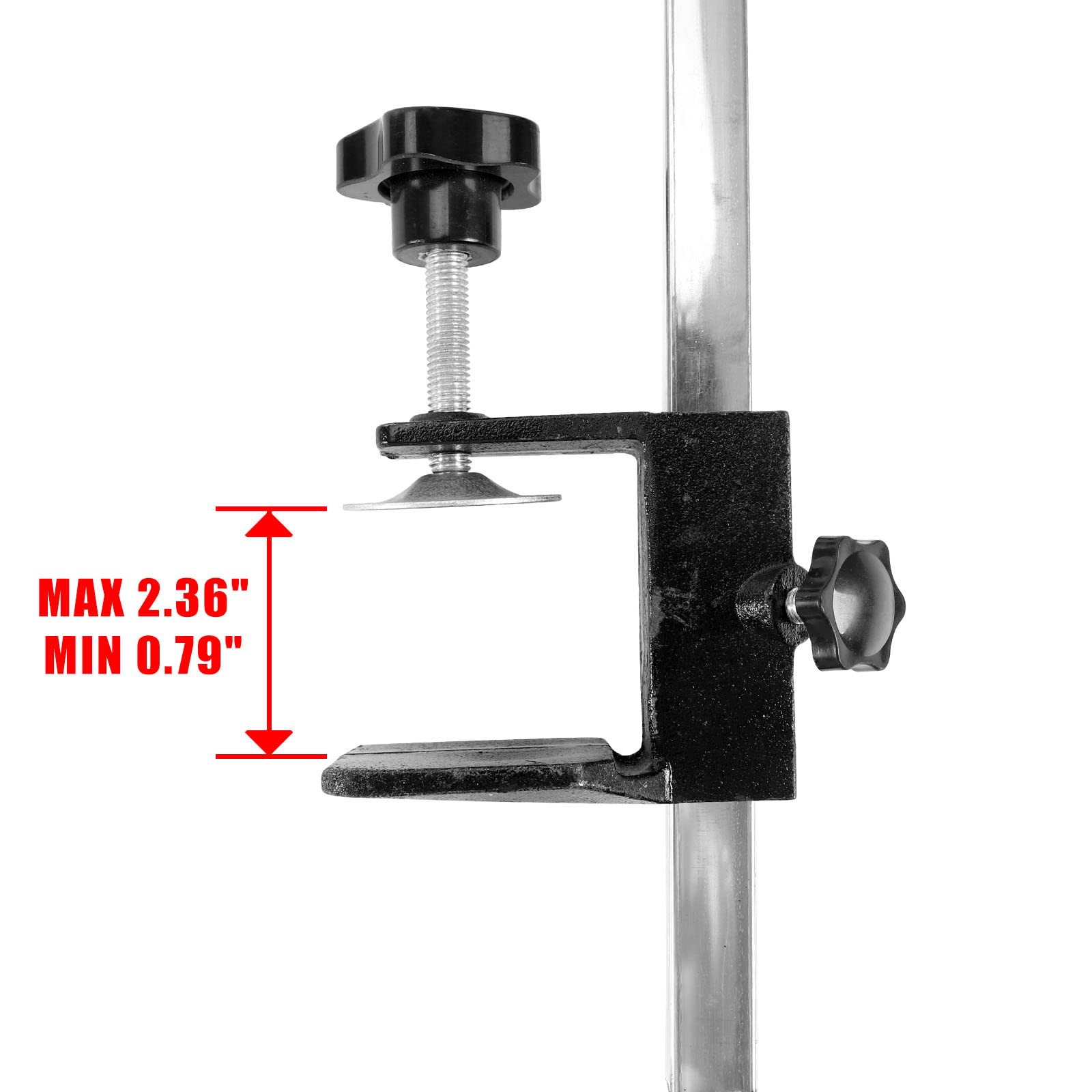 Confote Stainless Steel Adjustable Overhead Pet Grooming Arm With Clamps And Loop Nooses