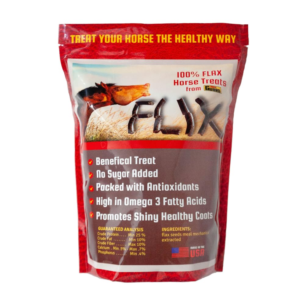 Flix 9 lb, 100% Flaxseed Healthy Treats for Horses, High in Omega-3