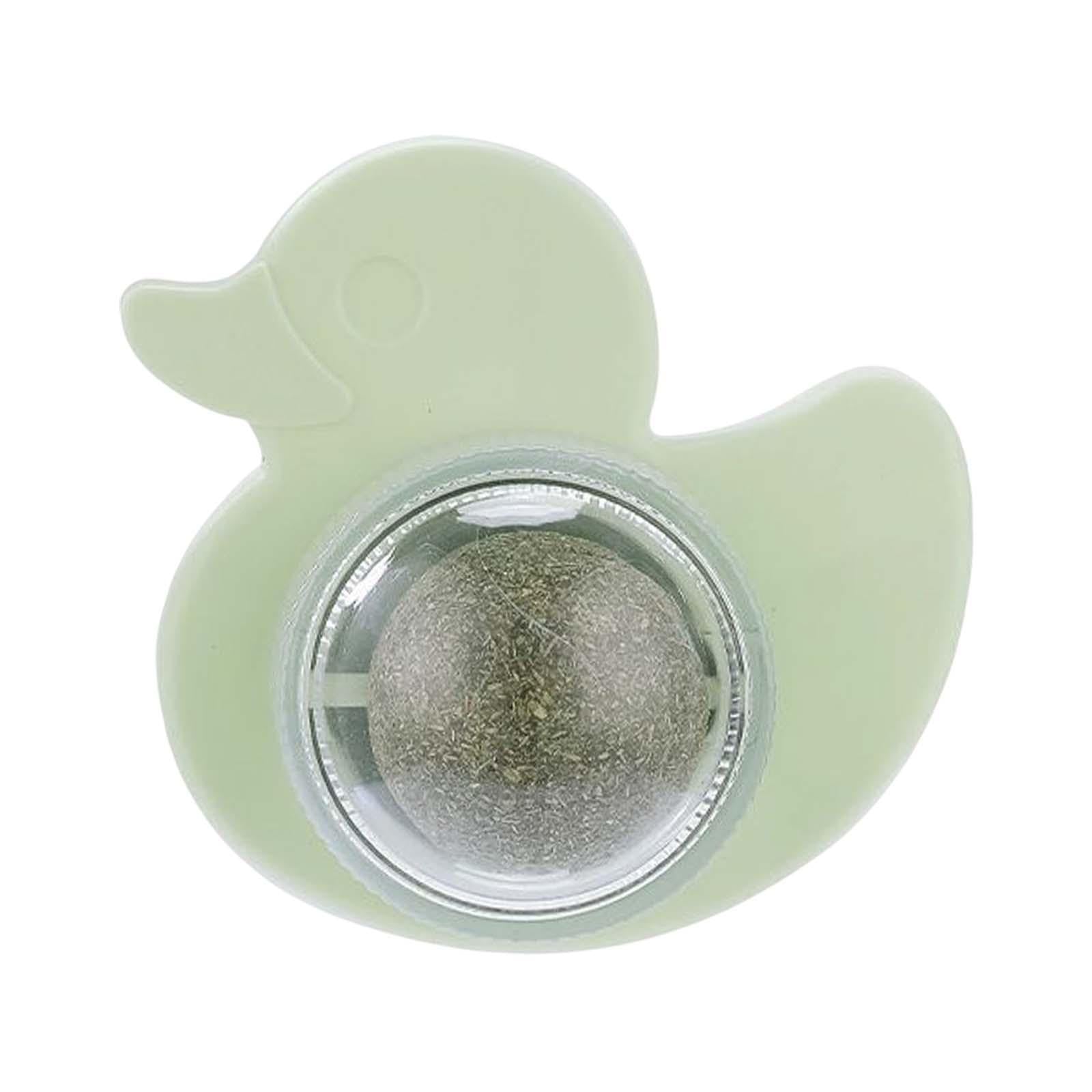 Ujeavette Rotatable Catnip Ball Toy Kitty Playing Cat Snacks Kitten Chew Toys Grinding Green