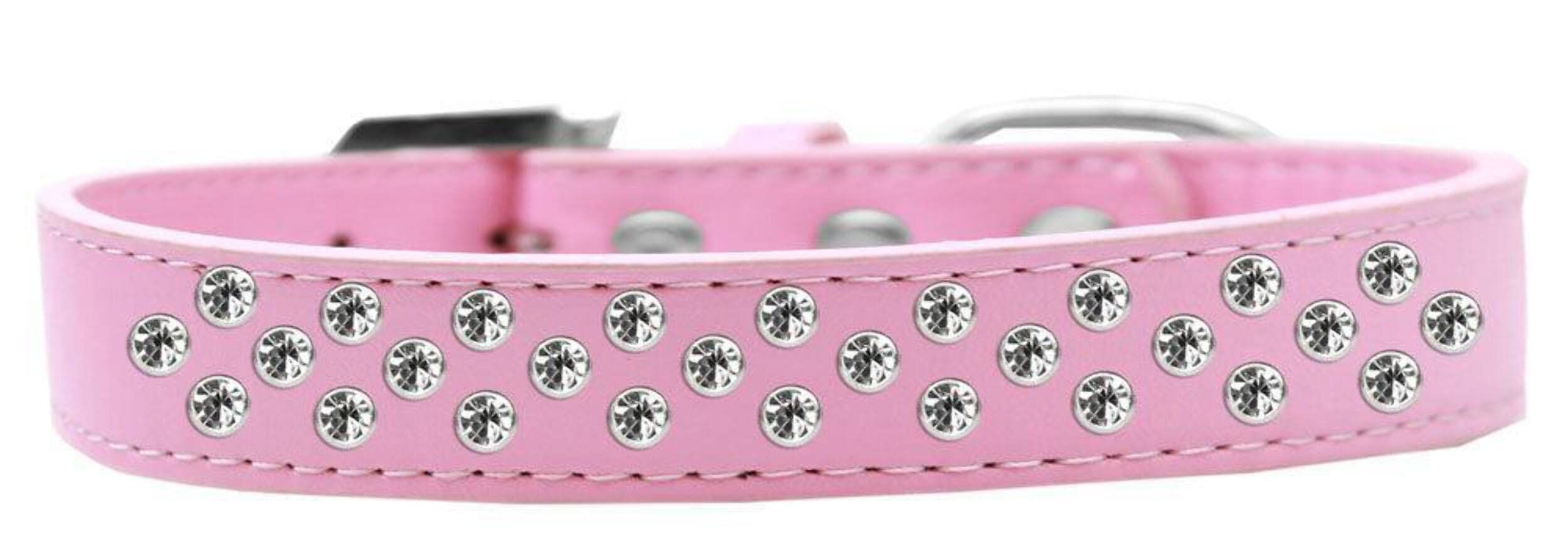 Dog, Puppy & Pet Fashion Collar, Clear Crystal Sprinkles Lavender 18