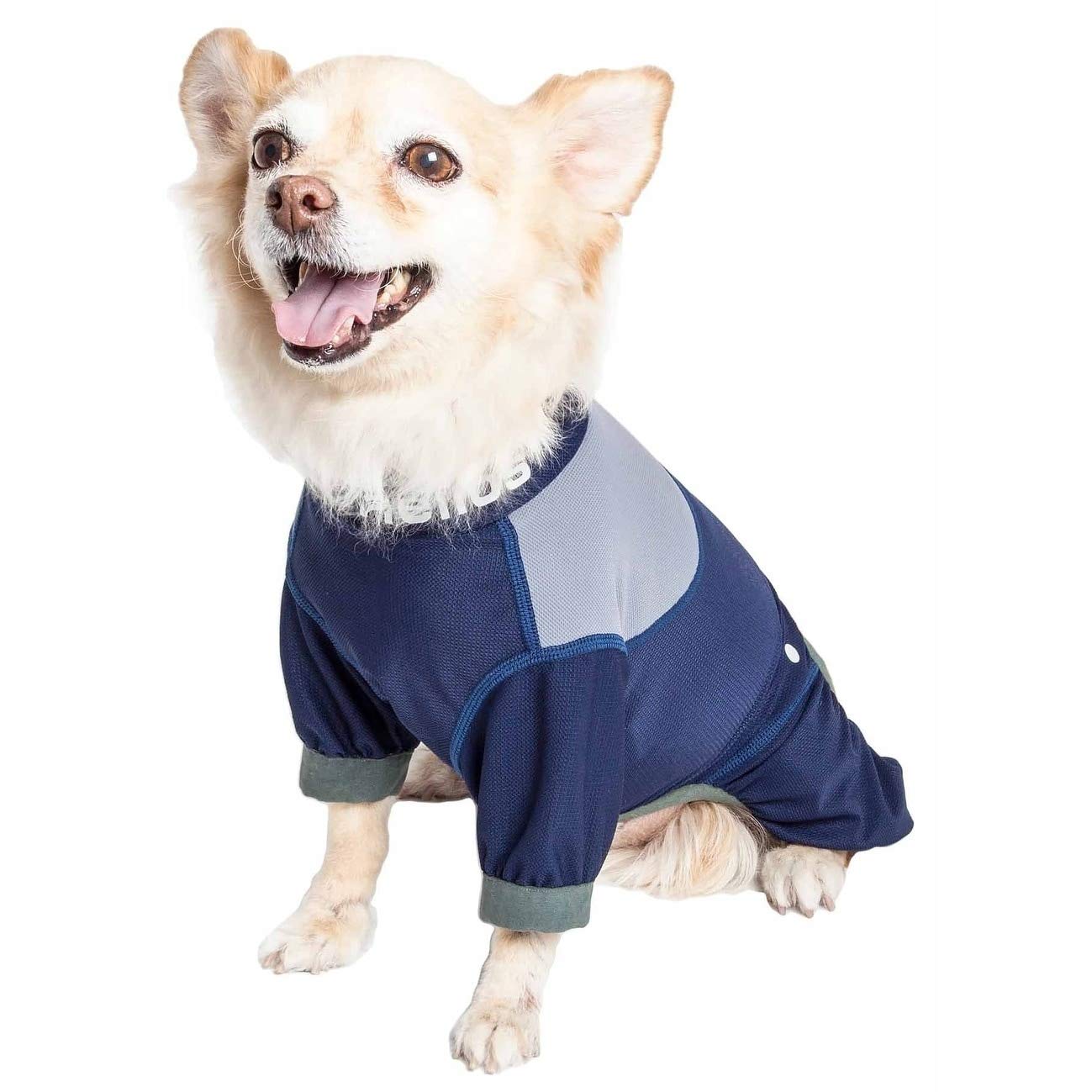 Dog Helios 'Tail Runner' Lightweight 4-Way-Stretch Breathable Full Bodied Performance Dog Track Suit(D0102H70H27.)
