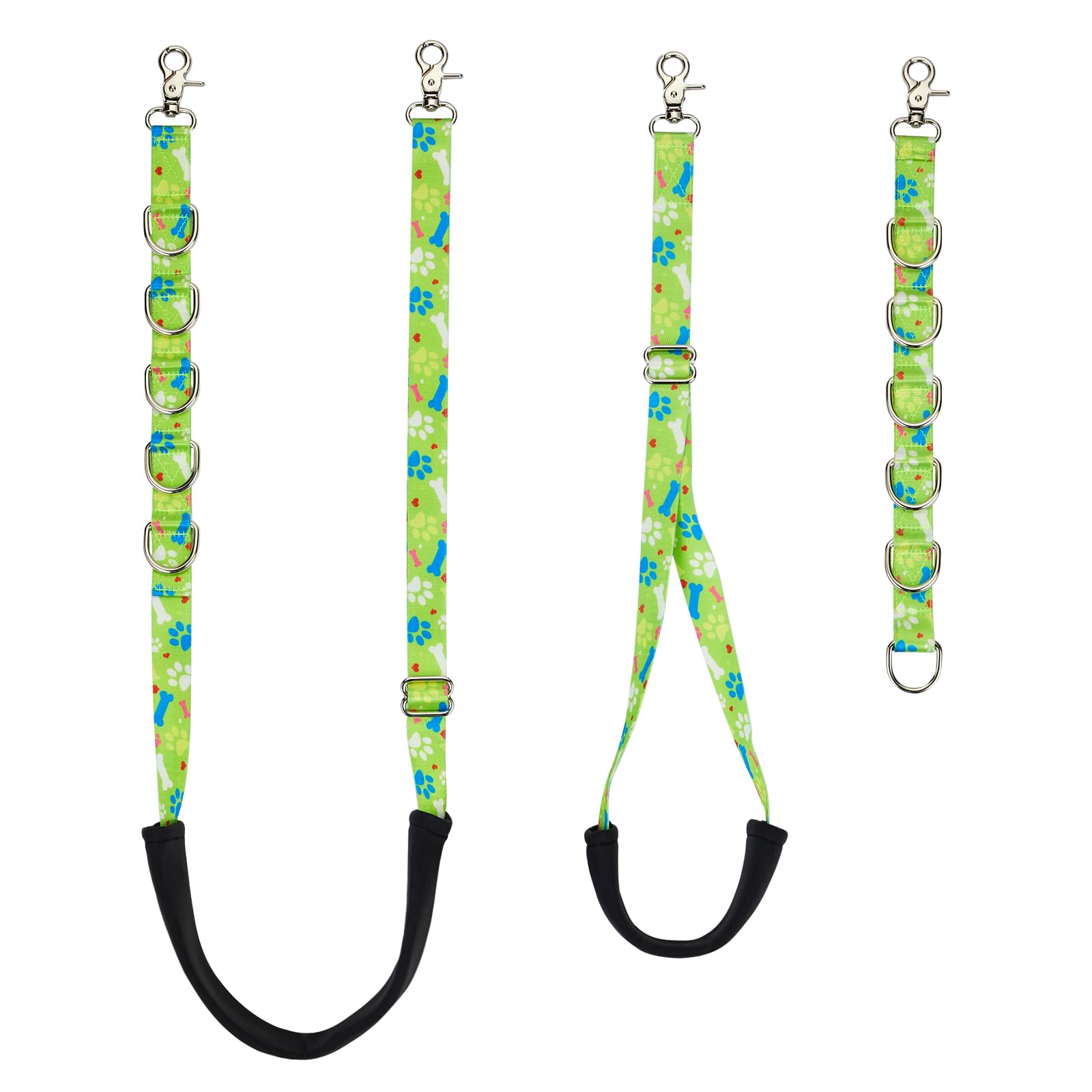 Fursdoly Dog Grooming Belly Straps - Pet Dogs Grooming Belly Band Dog Grooming Table Arm Accessories Cute Paw And Bone Pattened 