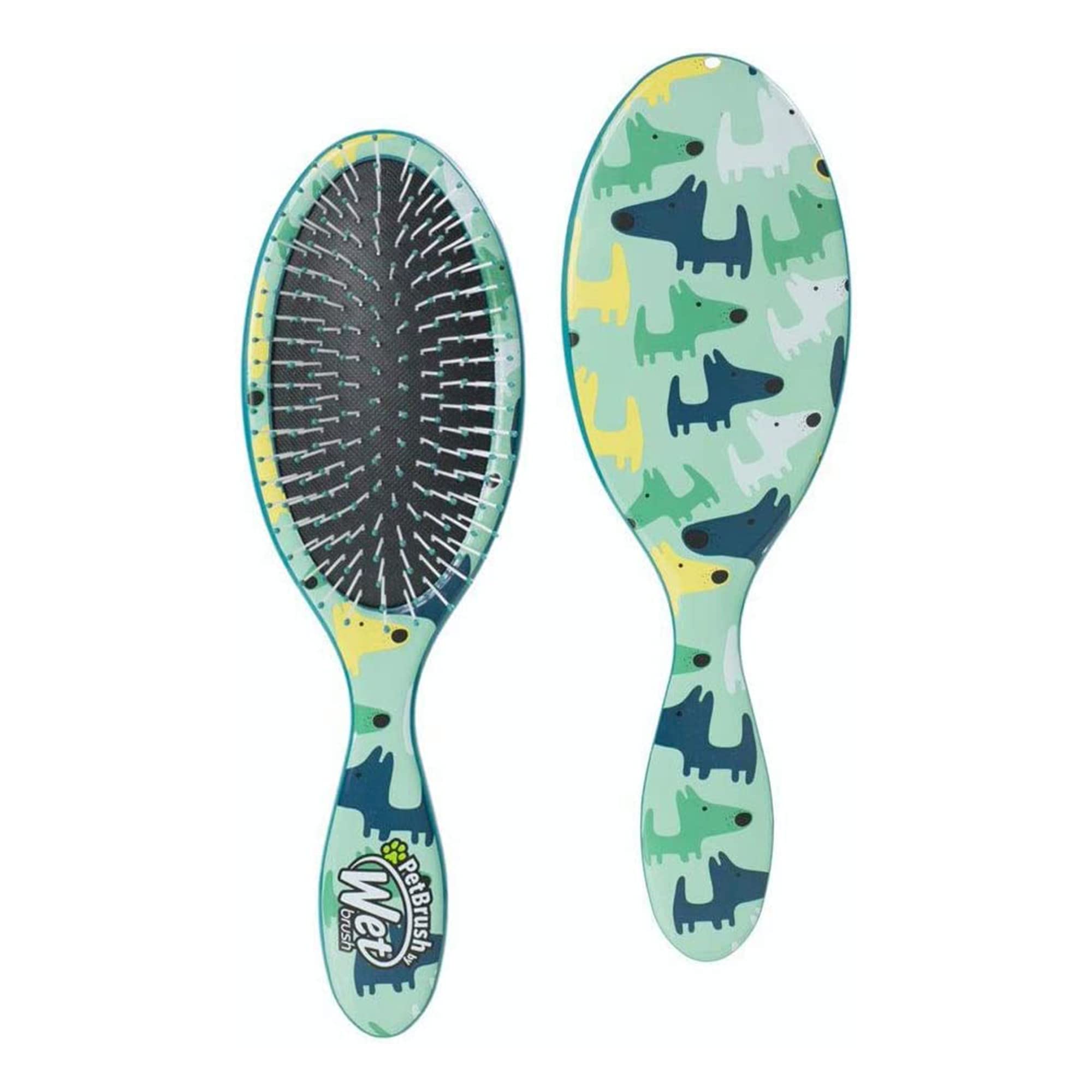 Wet Brush Pet Hair Brush, Large Dog Breed Detangler - Dog Camo, Multi - De-Shedding Comb And Dematting Tool For Grooming Long Or