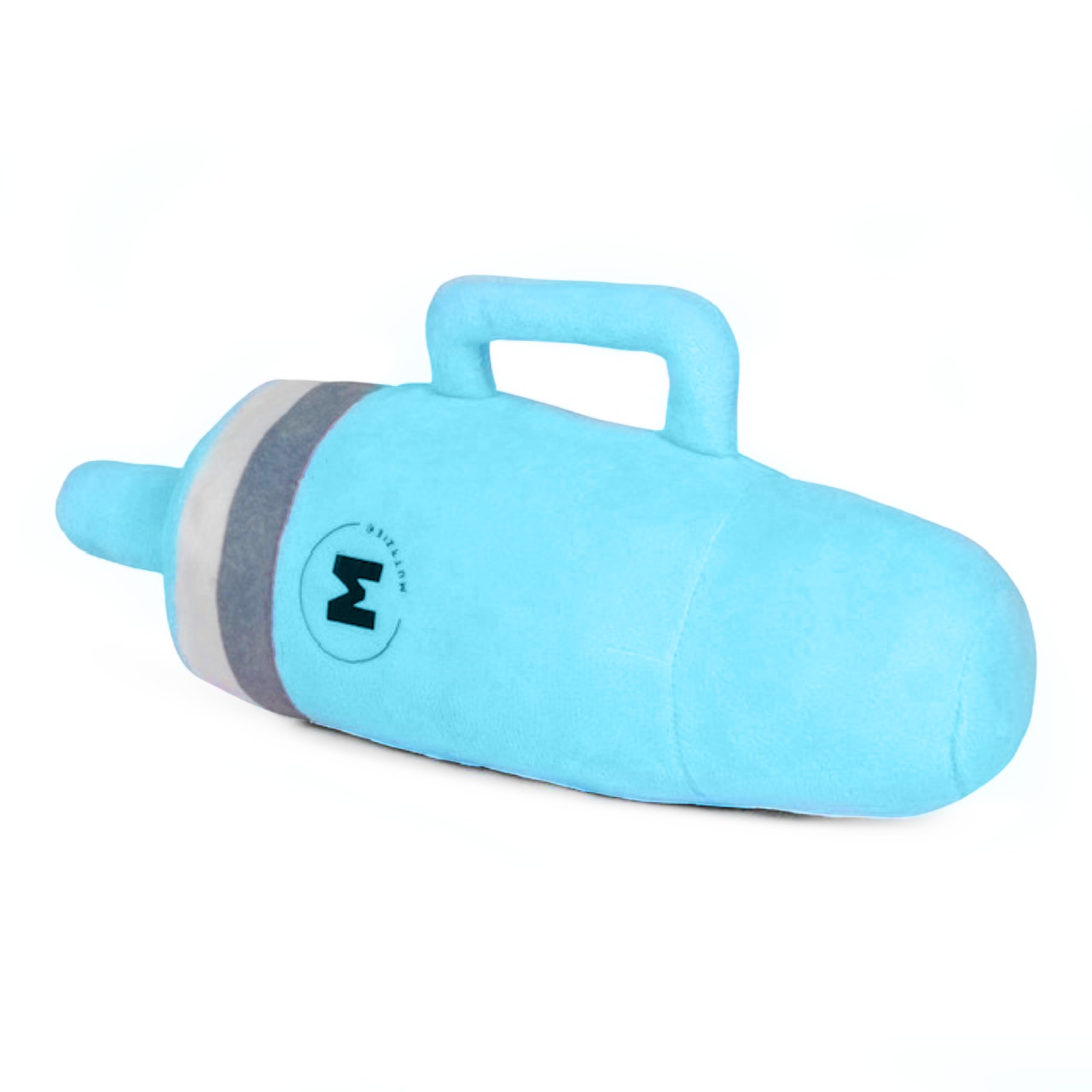 Muttzie Blue Tumblr Cup Dog Toy - Adorable Plush Parody Dog Toy With Dual Squeaker For Engaging And Safe Playtime For Dogs