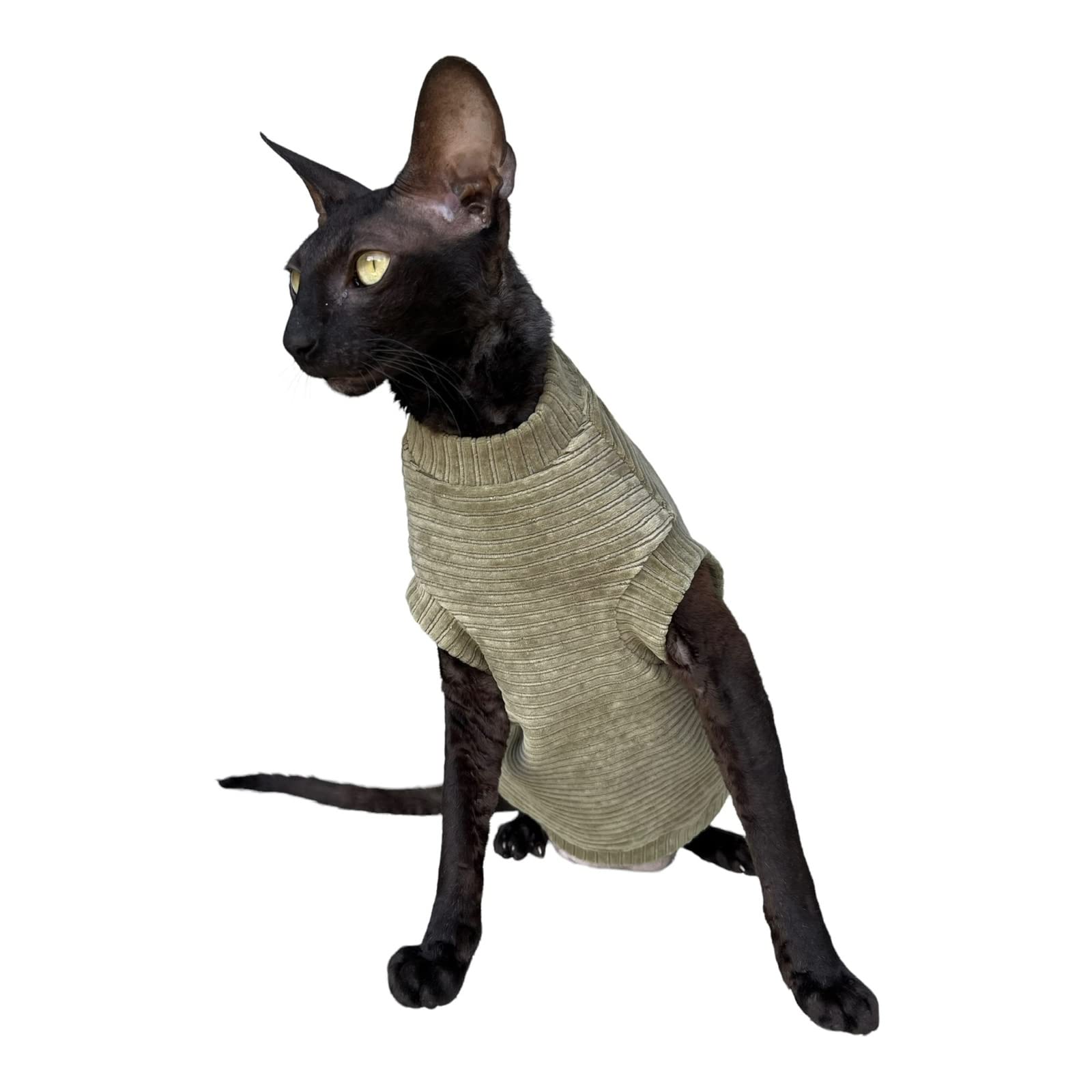 Kotomoda Hairless Cat'S T-Shirt Olives For Sphynx Cat (Small)