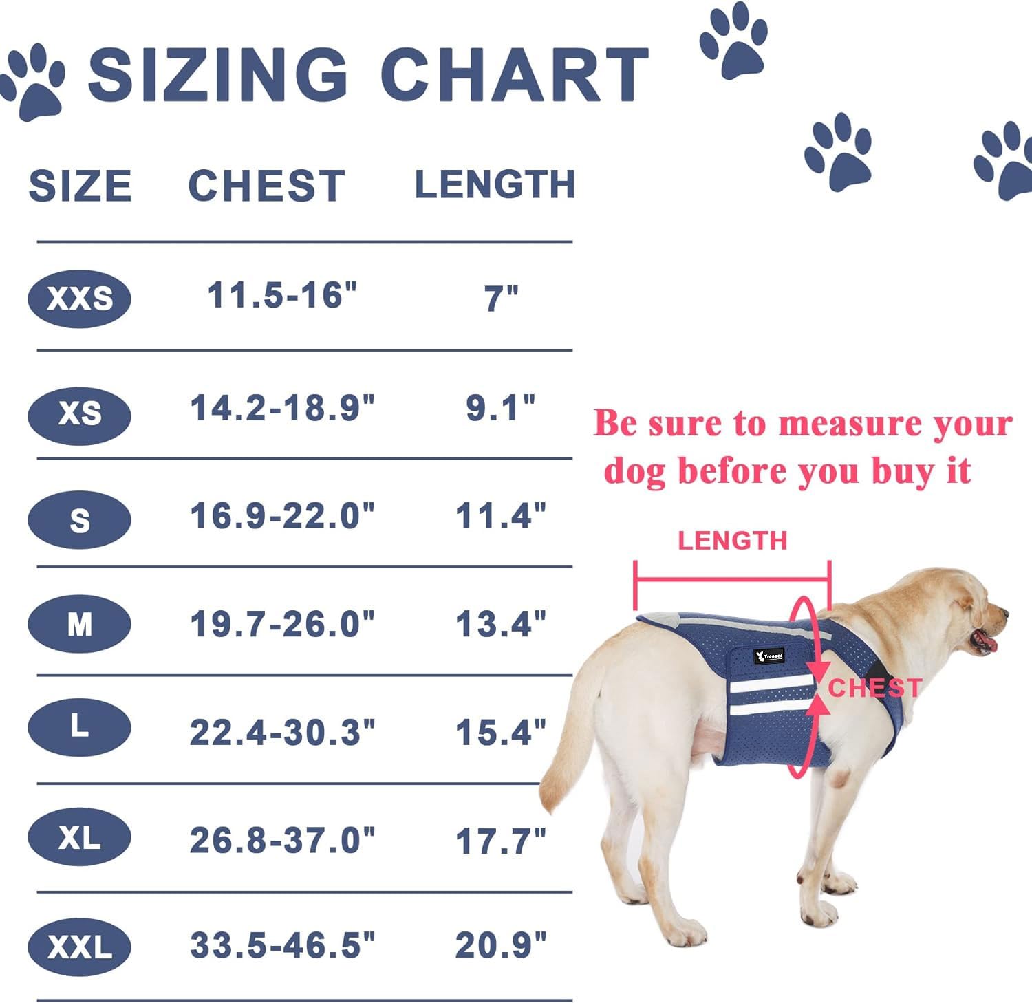 Yrenoer Dog Anxiety Vest, Comfort Dog Anxiety Relief Jacket, Breathable Shirts For Dogs, Soft Dog Anxiety Coat Vest, Puppy Anxiety Warp Calming Shirt For Pet (Xl, Blue)