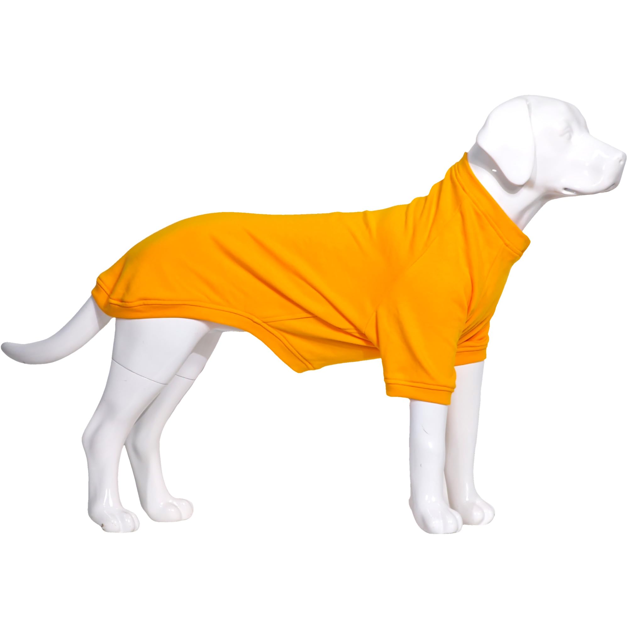 Lovelonglong Dog Pullover Sweatshirt Autumn Winter Cold Weather Dog T-Shirts For Small Medium Large Size Dogs Husky Clothes Orange Xxl