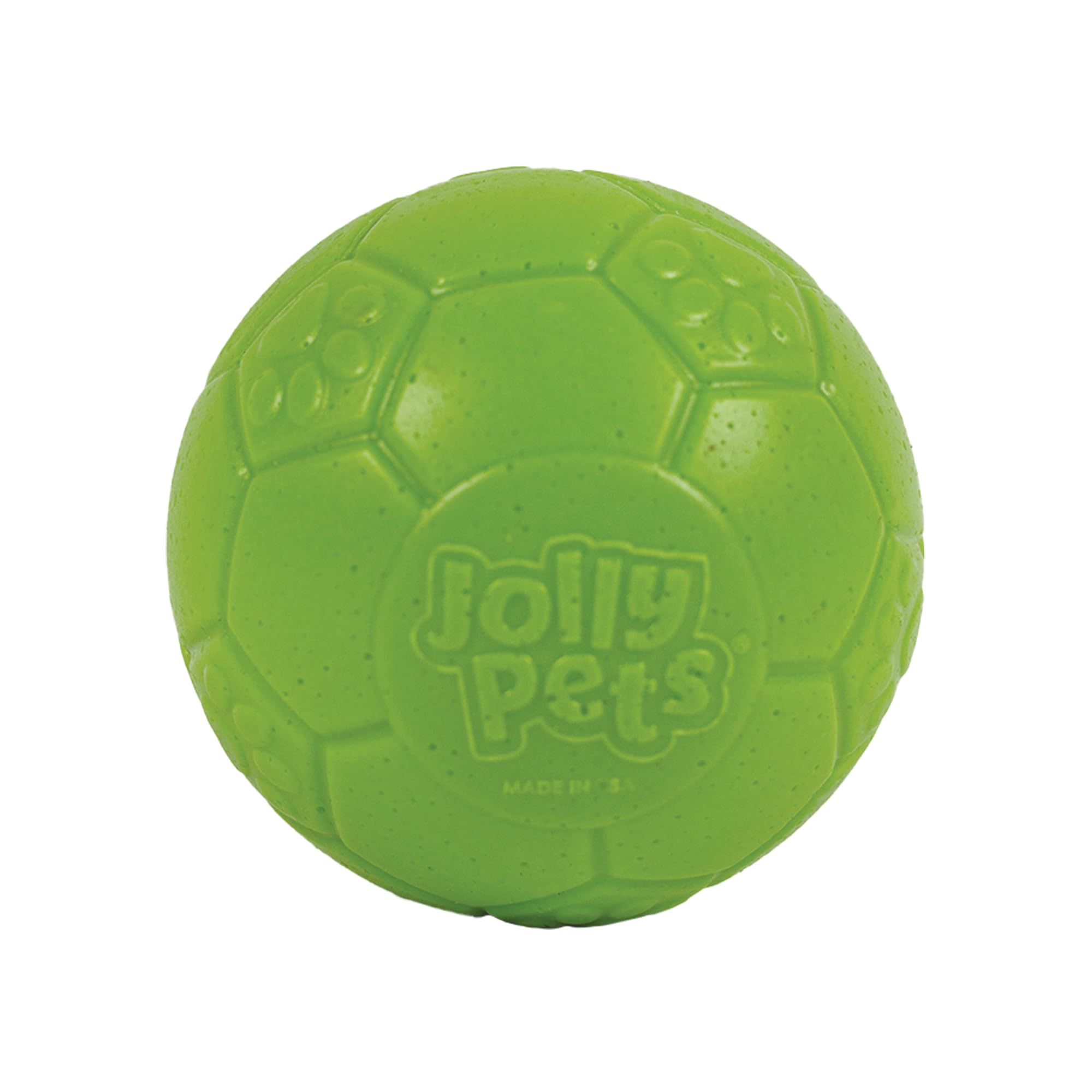 Jolly Pets Mini Jolly Soccer Ball; Floating-Bouncing Dog Toy; 3 Green Apple