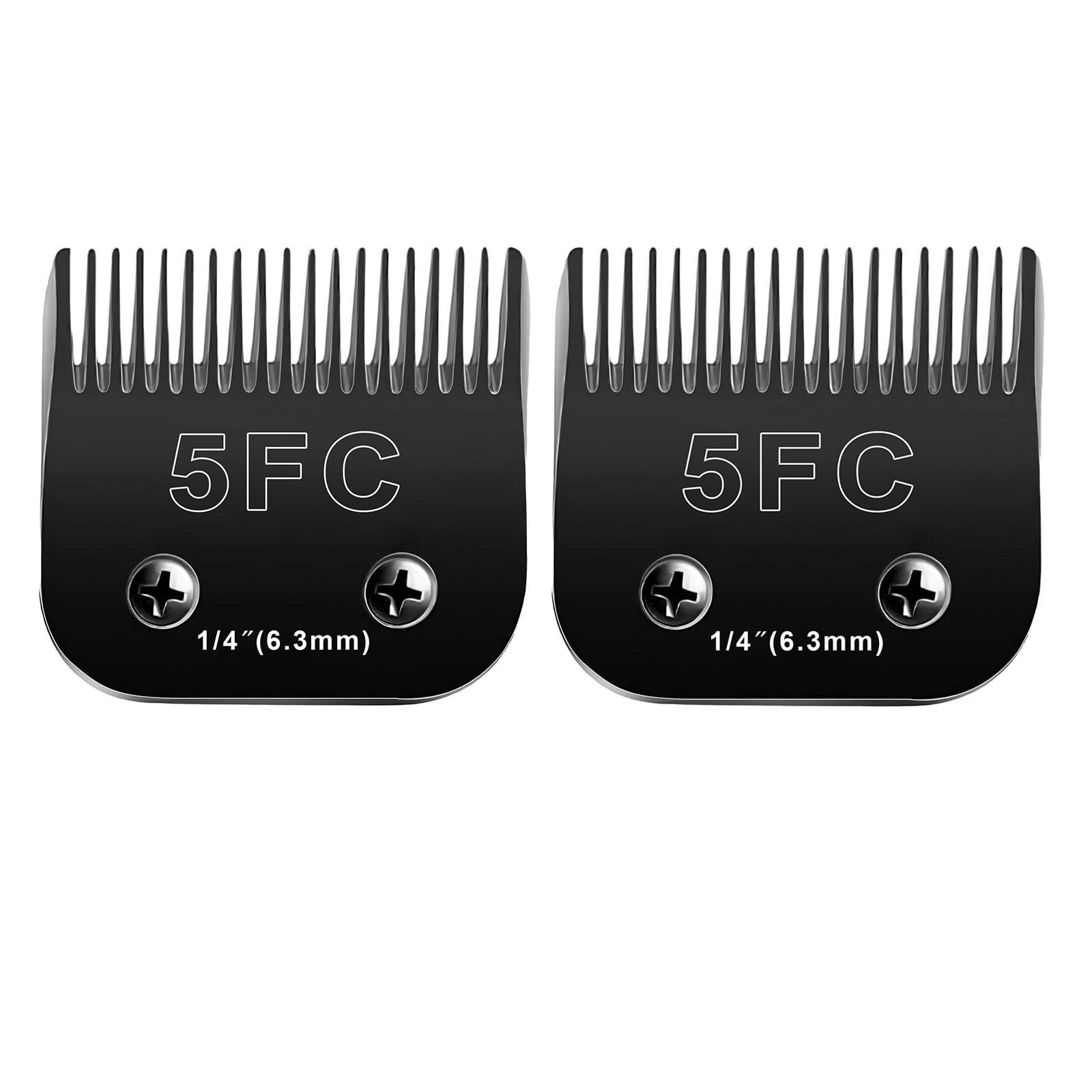 2PCS 5FC Blades Dog Grooming Blades Compatible with Andis/Oster A5/Wahl KM-10 Series Dog Clippers,Detachable Clipper Replacement