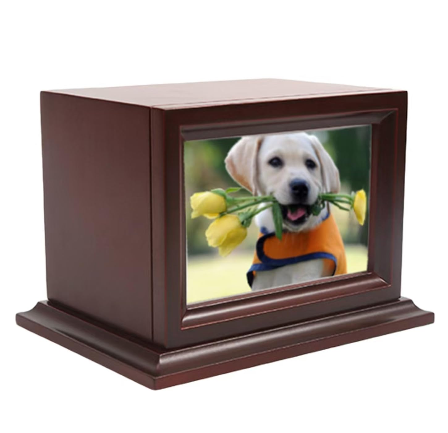 Wooden Pet Memorial Keepsake Urns, Photo Box Pet Cremation Urn,Cremation Urns For Dogs Ashes,Cat Urn,Loss Pet Sympathy Remembran