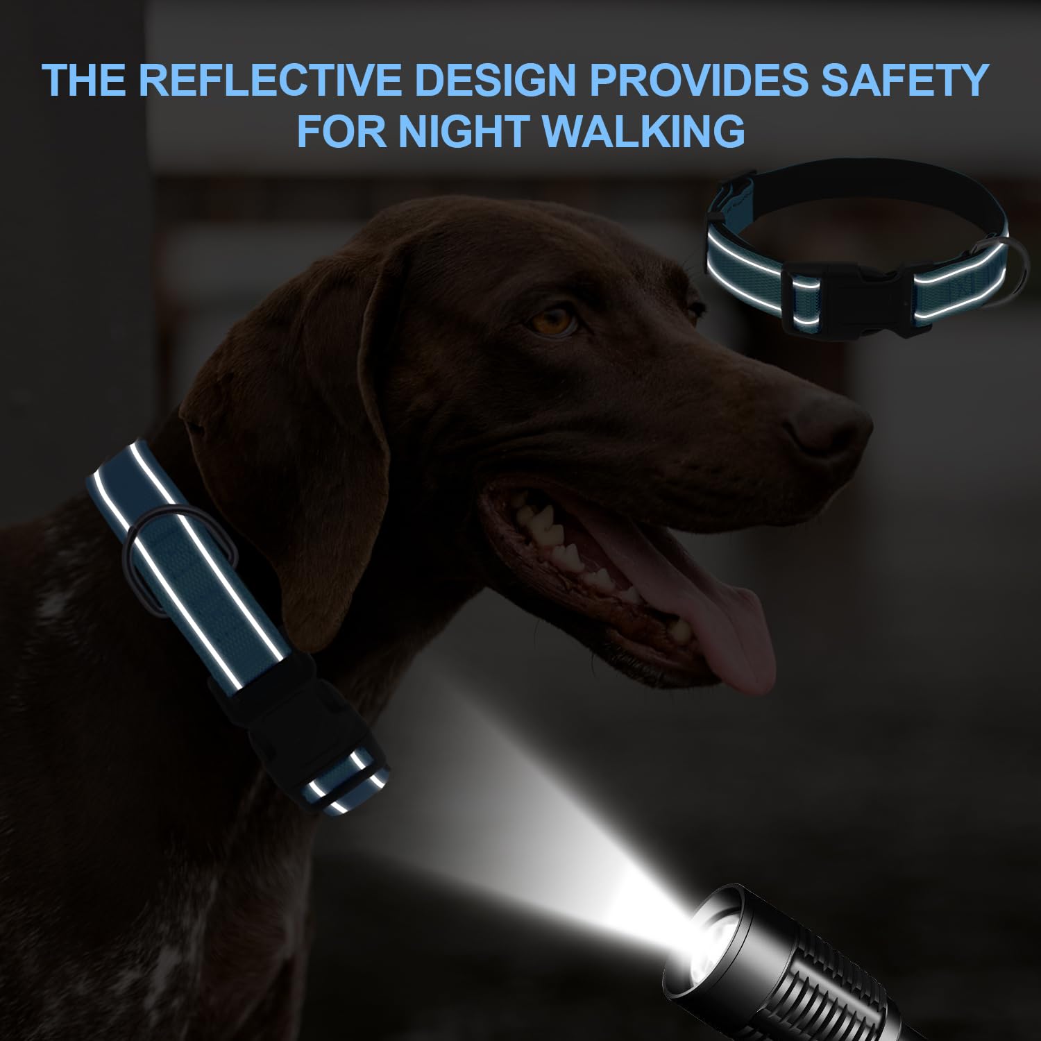 Usunyvora Dog Collars Adjustable For Puppy And Small Dogs, Heavy Duty Waterproof With Quick Release Buckle, Reflective Nylon Col