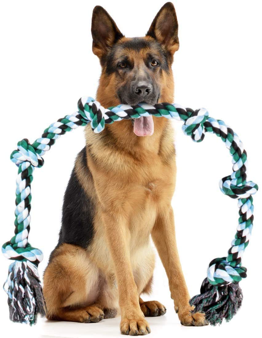 Pet Guard Large Dog Rope Toys For Aggressive Chewers Dog Rope Pet Tug Toy Cotton Rope Dog Chew Toys For Large Dogs Tug Of War To
