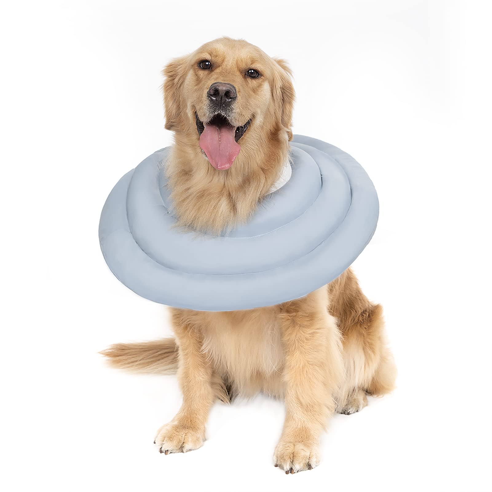 Gagabody Dog Cone for Large Dogs - Comfortable Adjustable Soft Alternative After Surgery - Elizabethan Donut Collar for Recovery