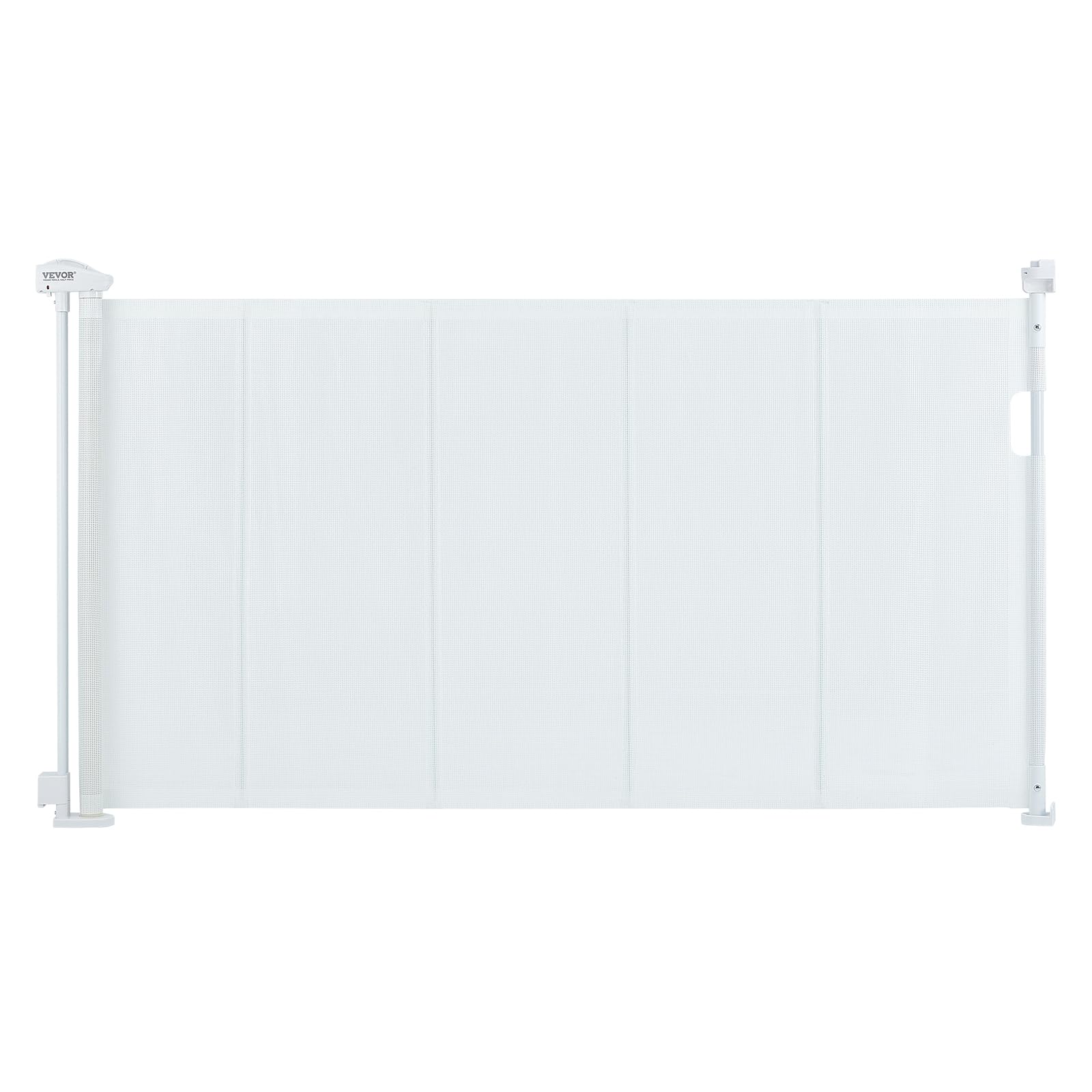 VEVOR Retractable Baby Gates for Stairs, Extends up to 60&quot; Wide, Mesh Dog Gate for The House, 34&quot; Tall Child Safety Gates for Doorways, Hallways, Wide Pet Gate, Cat Gate Indoor & Outdoor, White