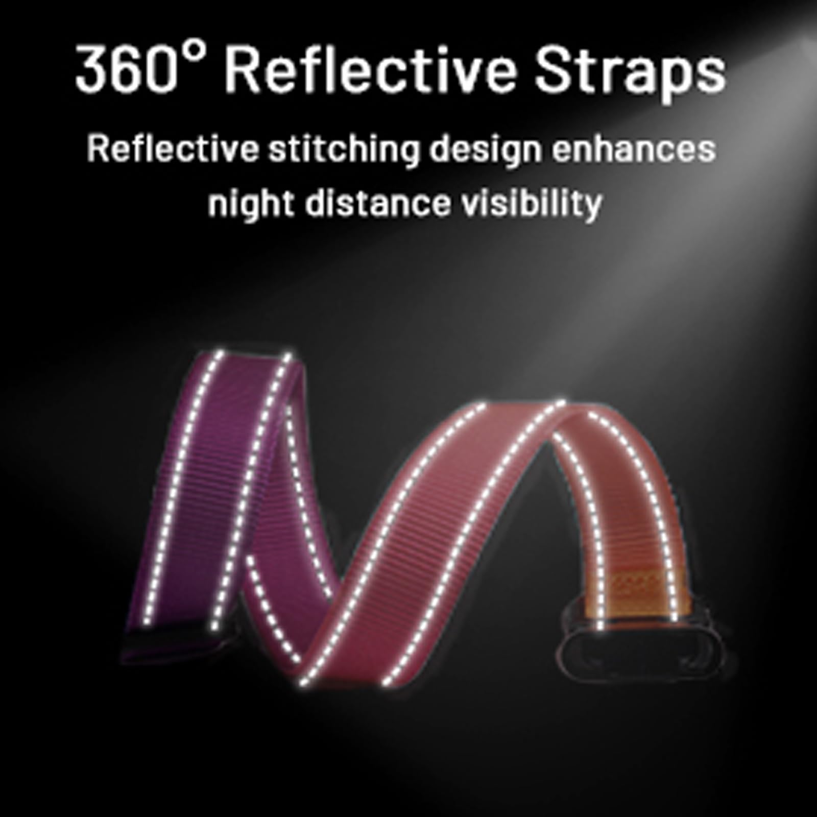 Roses&Poetry Reflective Dog Collar With Gradient Mistyrose, Adjustable Durable Pet Collars For Small Medium Large Dogs (Mistyros