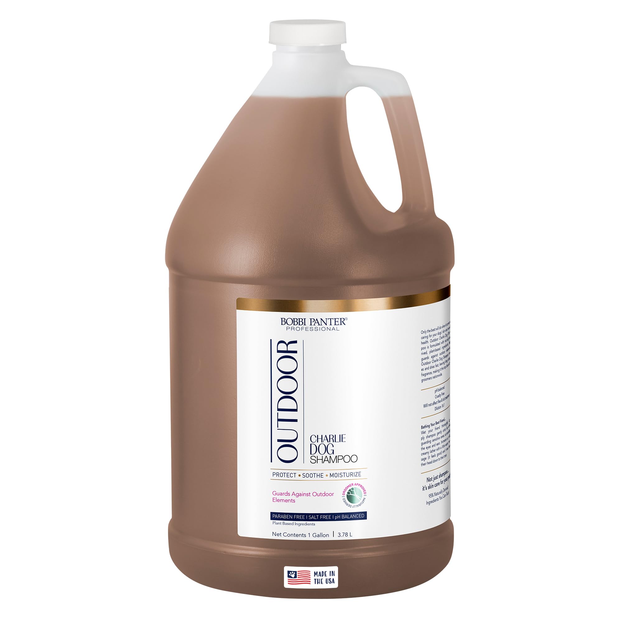 Bobbi Panter Charlie Outdoor Dog Shampoo To Protect Fur & Moisturizes Skin, Natural Ingridients, Tear-Free, Ph-Balanced, Concent