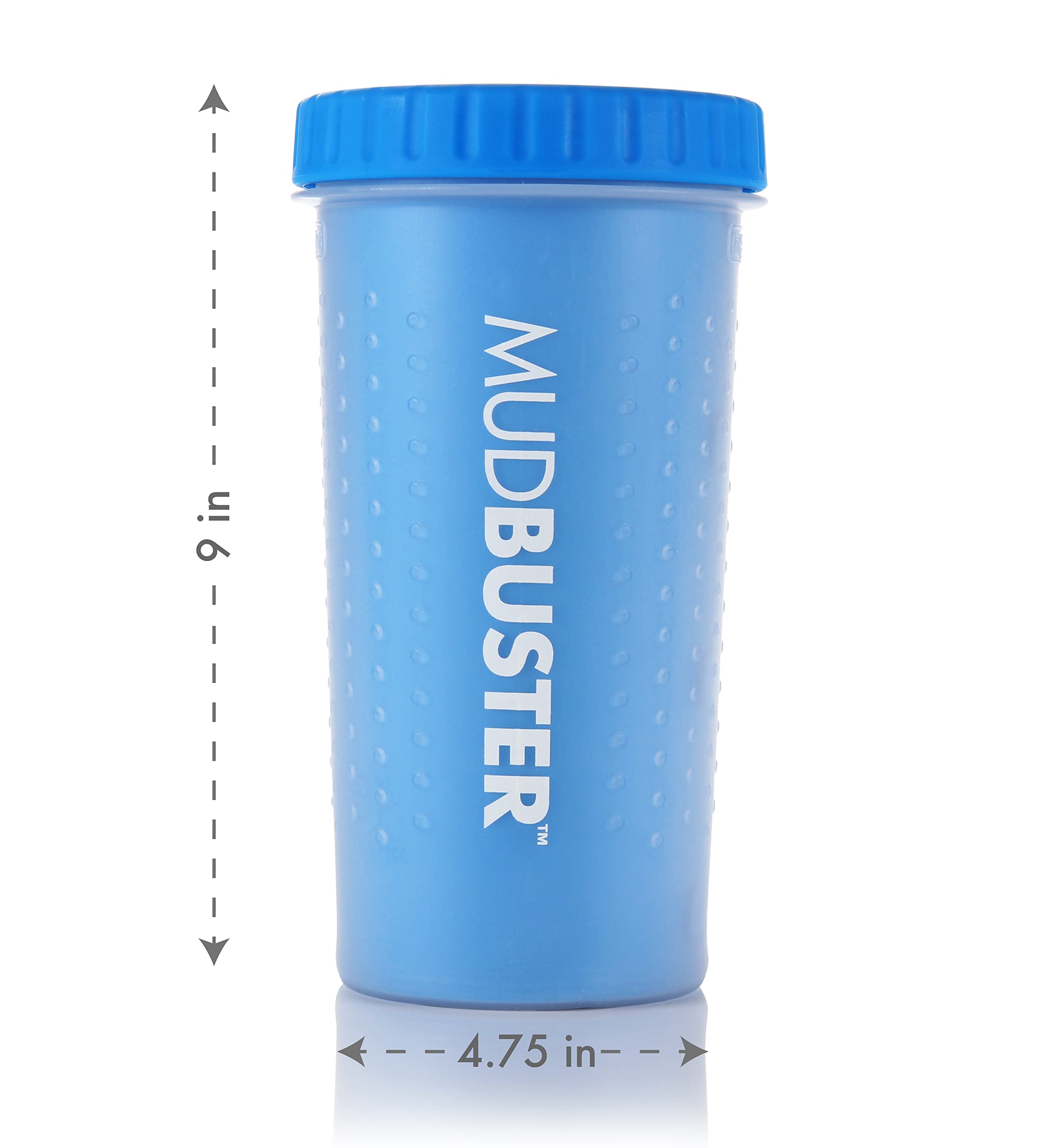 Dexas Mudbuster Portable Dog Paw Washer/Paw Cleaner, Large, Pro Blue