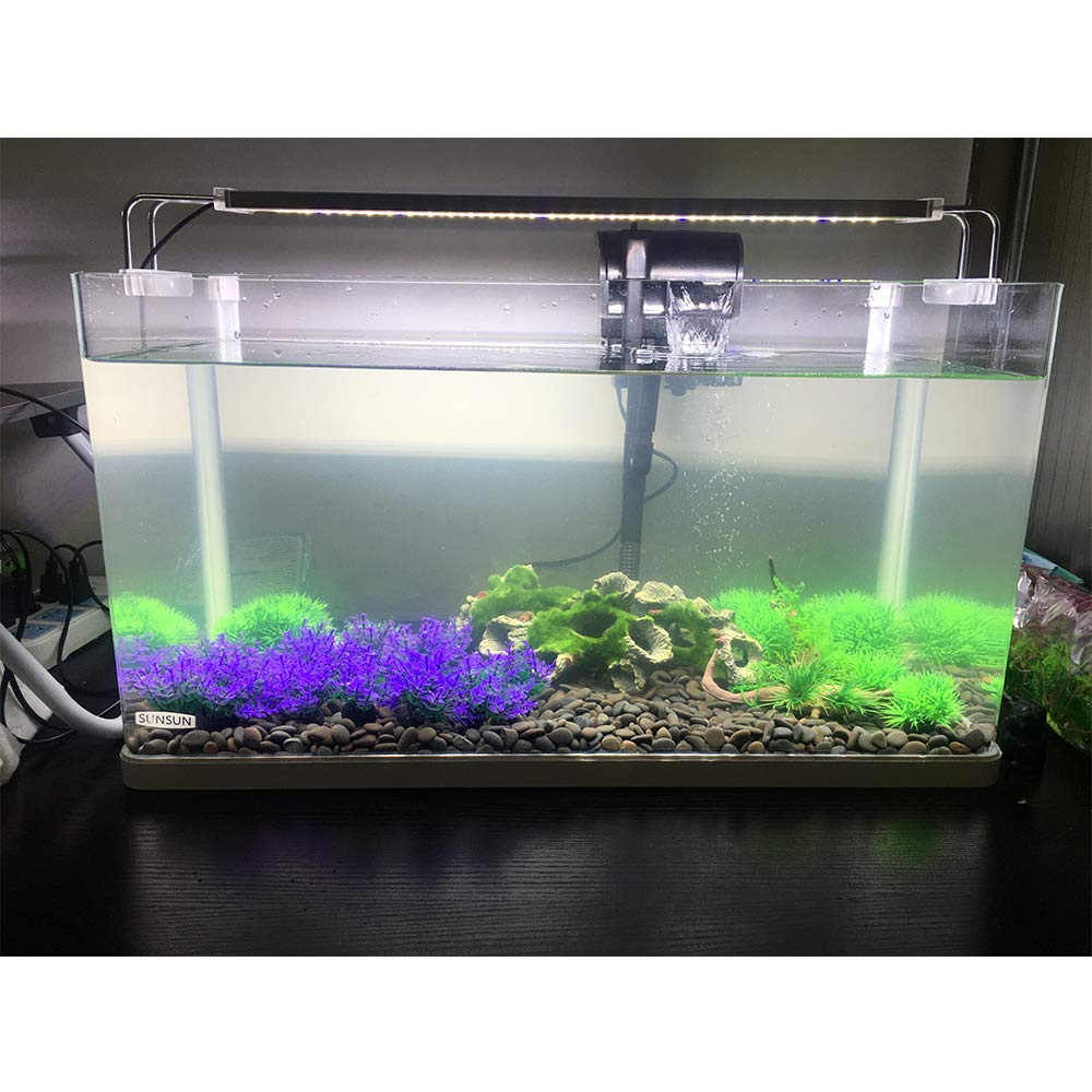 Smoothedo-Pets Aquarium Plants Fish Tank Decorations 20Pcs Small Size/1Inch Tall Plastic Artificial Plant Goldfish Waterscape Fi