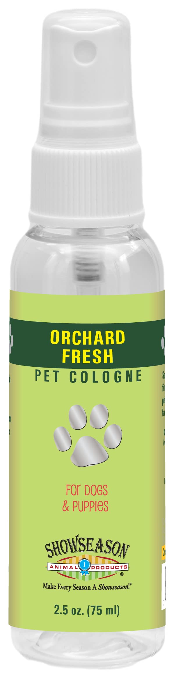 Showseason Orchard Fresh Dog Cologne 2.5 Oz | Travel Size | Dog Perfume Long Lasting | Deodorizing Spray