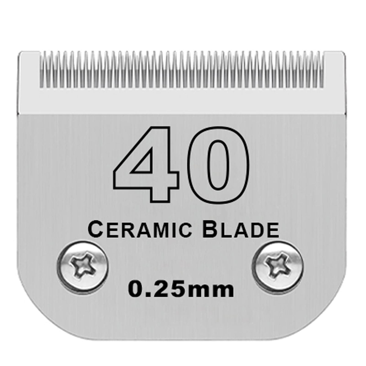 Detachable Pet Dog Grooming Clipper Ceramic Blade,Compatible With Andis Size 40 Cut Length 1/100''(0.25Mm),Compatible With Oster