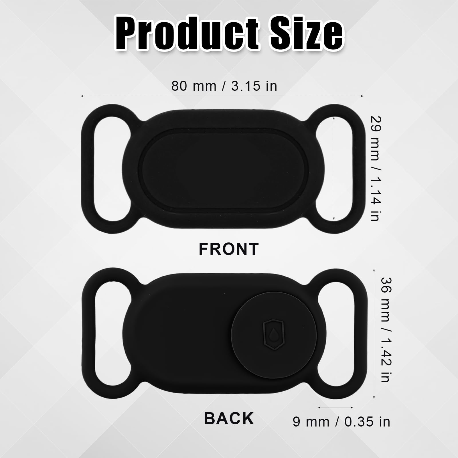 2Pcs Dog Collar Holder For Galaxy Smarttag2 Cover Case Pet Collar Holder Waterproof Protective Case Cat Collar Holder Compatible