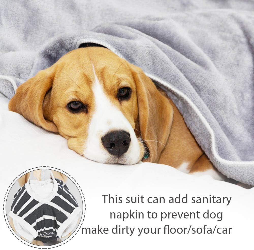 Due Felice Dog Diapers Sanitary Panties Doggy Period Onesie Bodysuits Pet Recovery Suit After Surgery Wear For Male And Female D