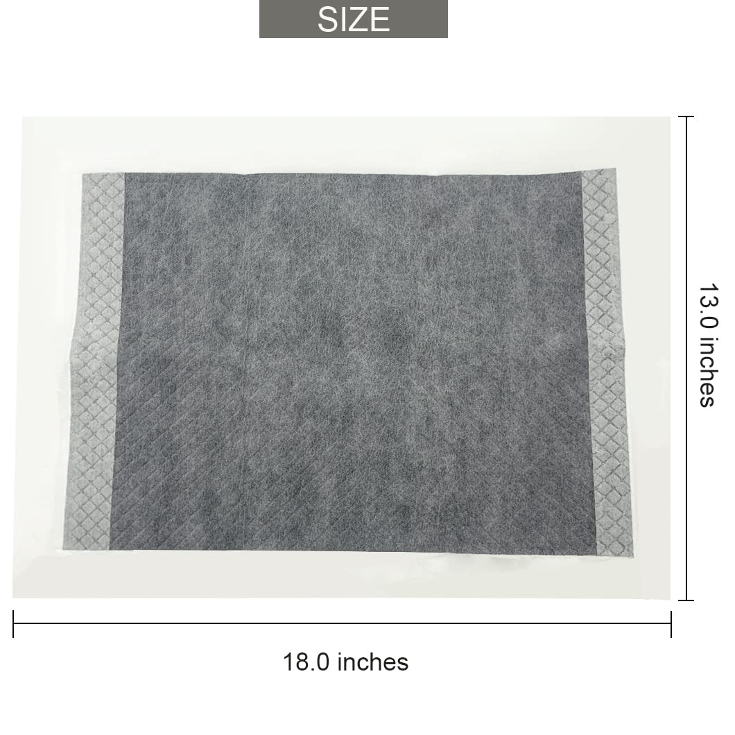 Muyg 100 Pcs Rabbit Pee Pads,Puppy Potty Training Pad Small Animals Super Absorbent Disposable Cage Liners Bamboo Charcoal Quick