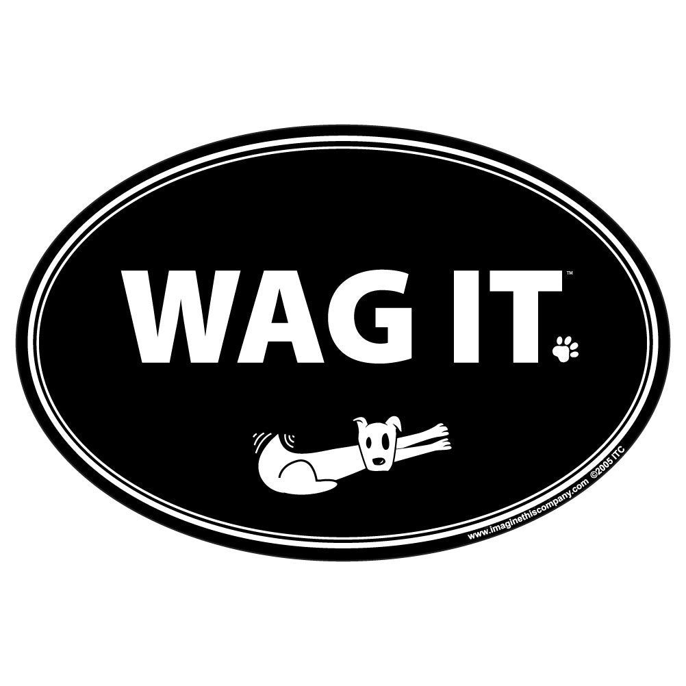 Imagine This Oval Magnet, Wag It