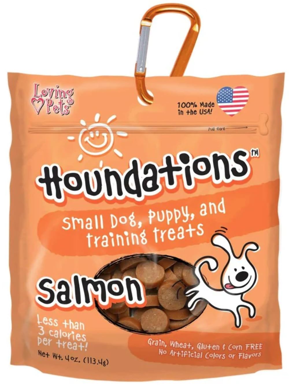 Loving Pets Houndations Salmon Training Treats Salmon Dog Treat, 4 Oz/One Size