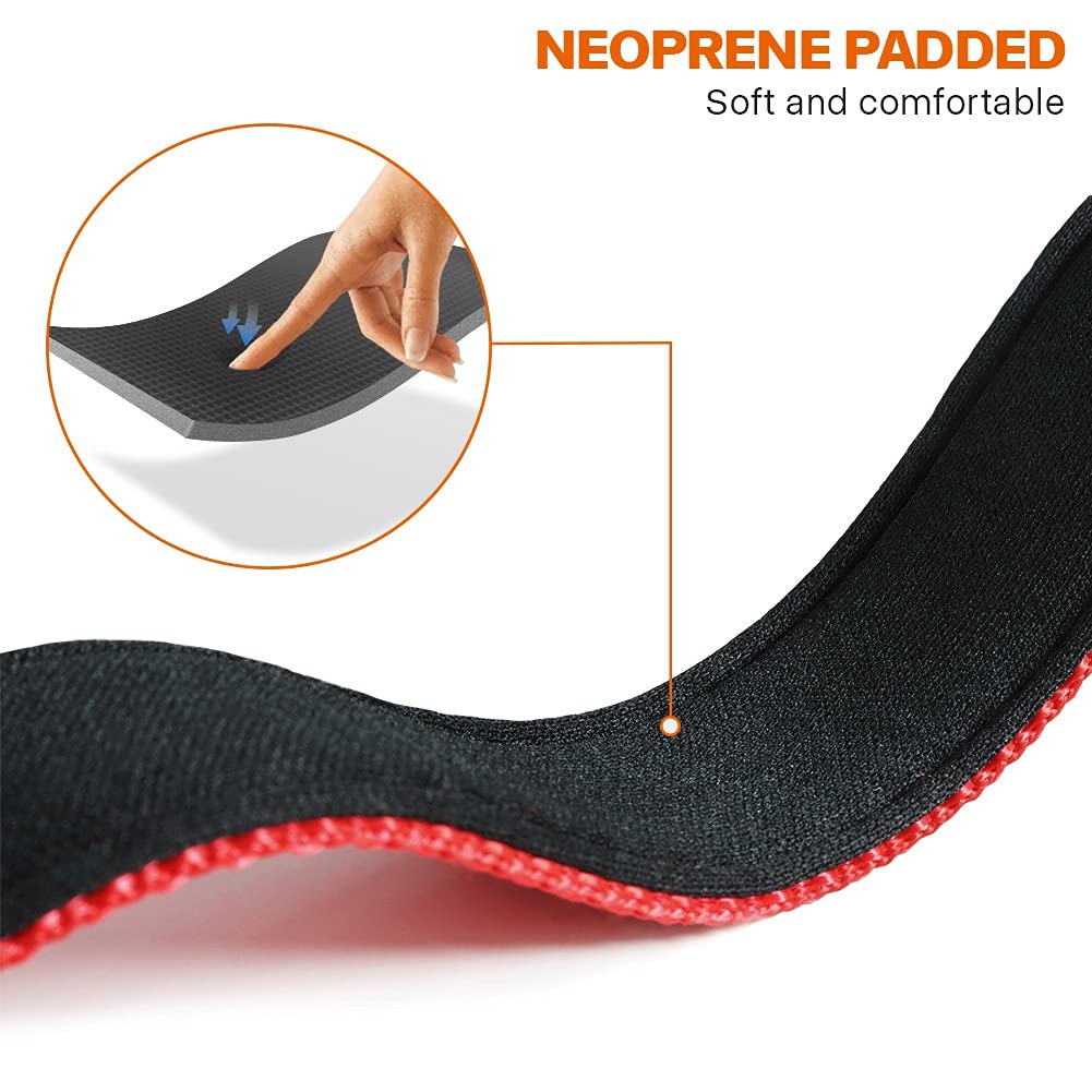 Taglory Reflective Dog Collar With Safety Locking Buckle, Adjustable Nylon Pet Collars For Extra Large Dogs Female Male, Red, Xl