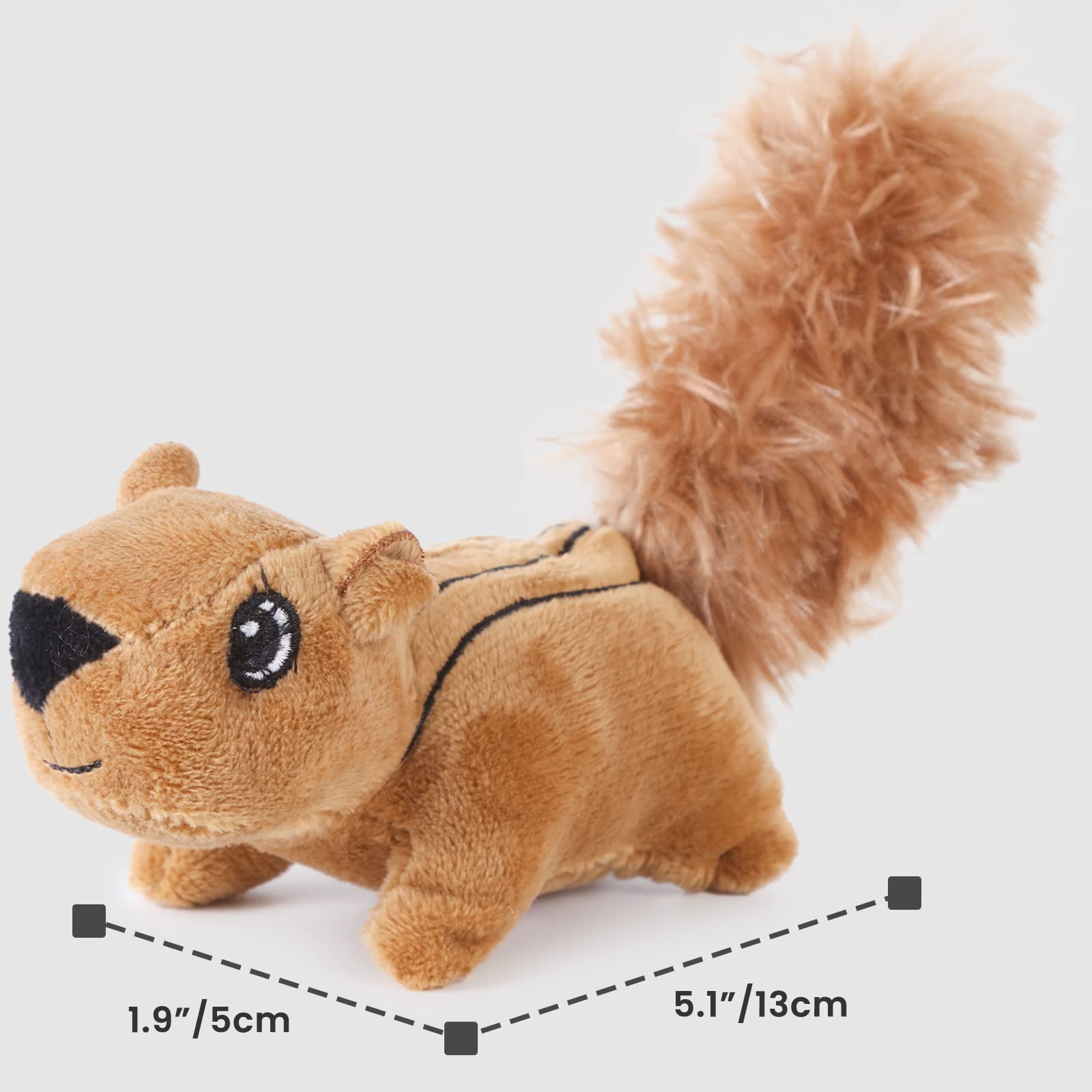 Laifug Hide And Seek Replacement Squirrel Dog Toy -3 Pack