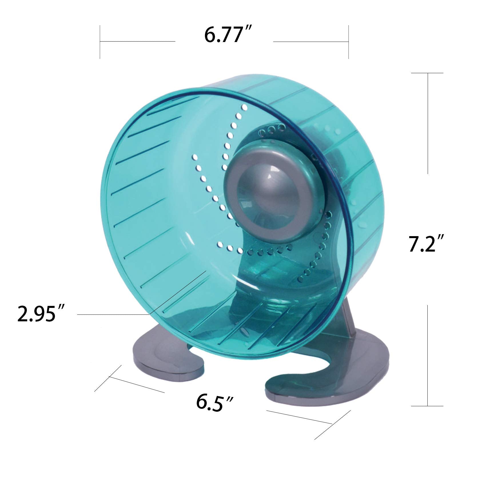 Petest Hamster Exercise Wheel, Silent Spinner Hamster Running Wheels, Diameter 6.7 Inch, Green