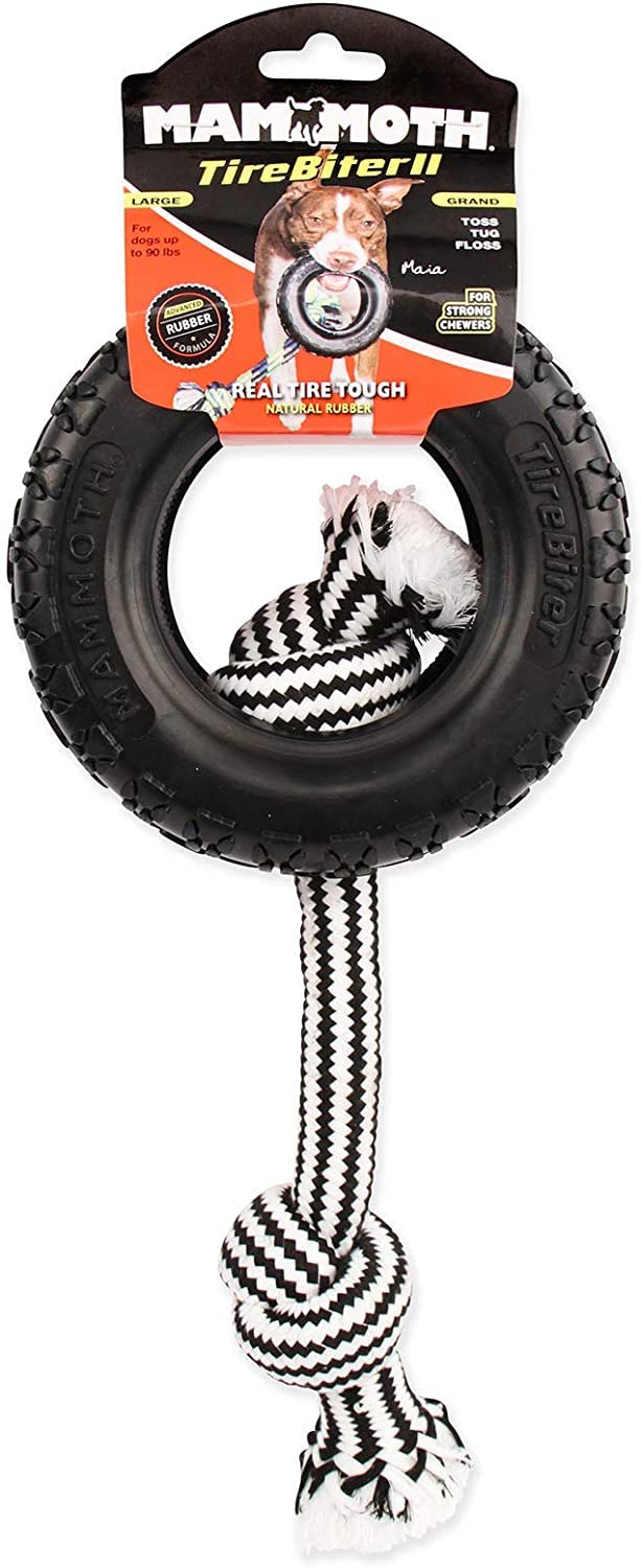 Mammoth Tirebiter Ii Rope Dog Toy 6' Long - Pack Of 4