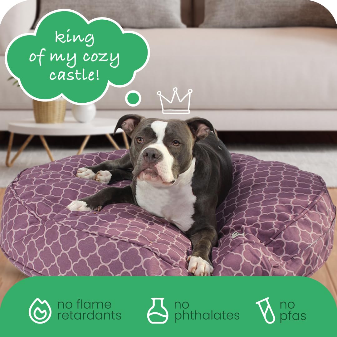 molly mutt Huge Dog Bed Cover - Royals Print - Measures 36    x 5 - 100% Cotton - Durable - Breathable - Sustainable - Machine W