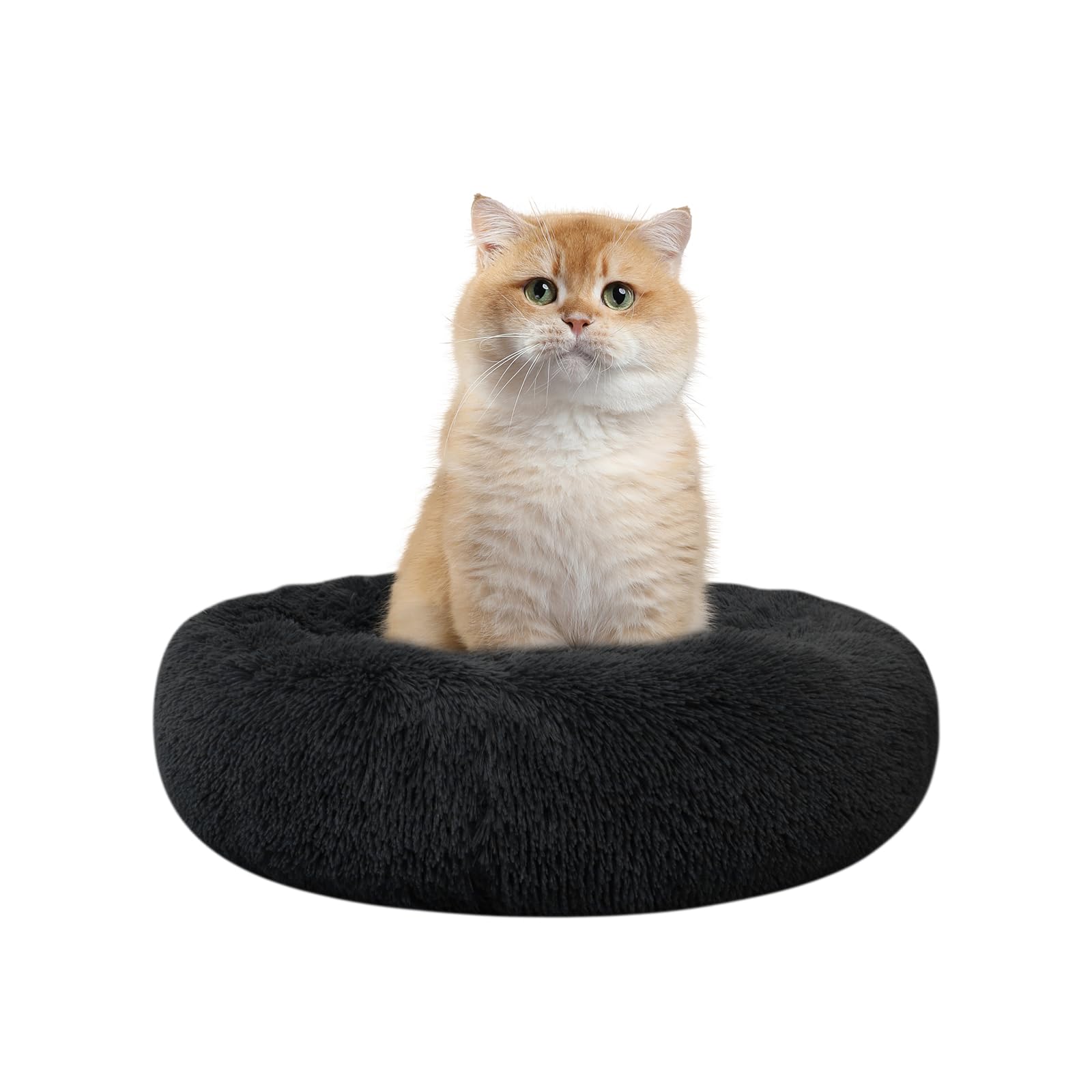 Nisrada Cat Beds For Indoor Cats,15.7 Inch Small Cats Beds, Washable-Round Pet Bed For Puppy And Kitten With Slip-Resistant Bott
