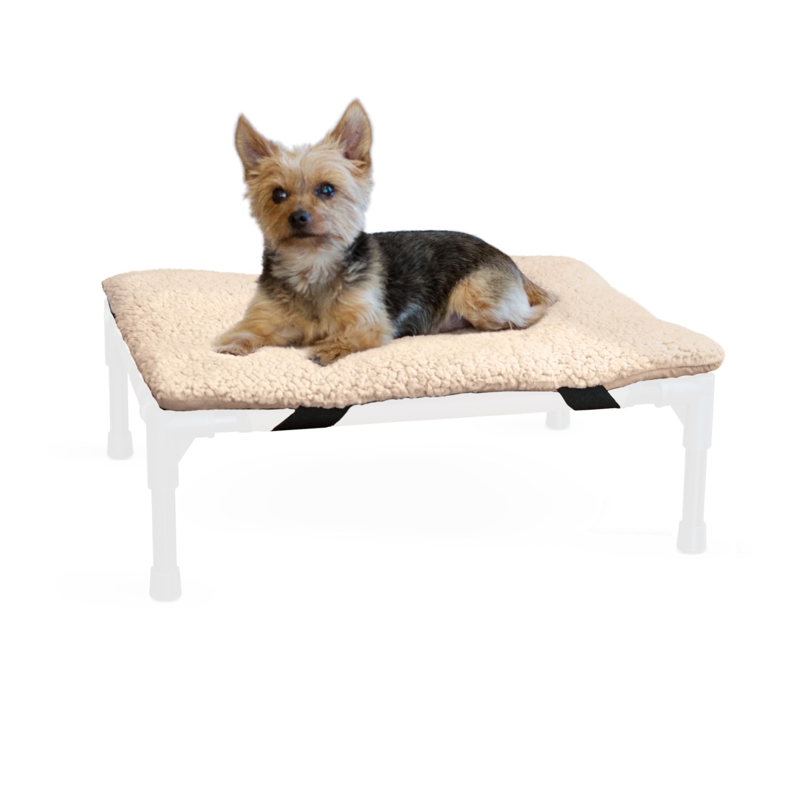 K&H Pet Products Dog Cot Pad (Cot Sold Separately), Pillow-Top Comfort Bed for K&H Small Elevated Dog Beds, Soft & Fluffy, Secur