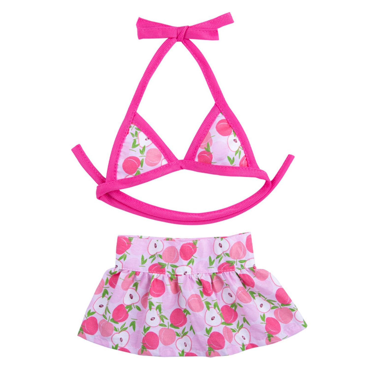 Dog Bikini Swimsuit Summer Puppy Bathing Dress Beach Clothes Cat Costume For Puppy Dog Cat Peach M